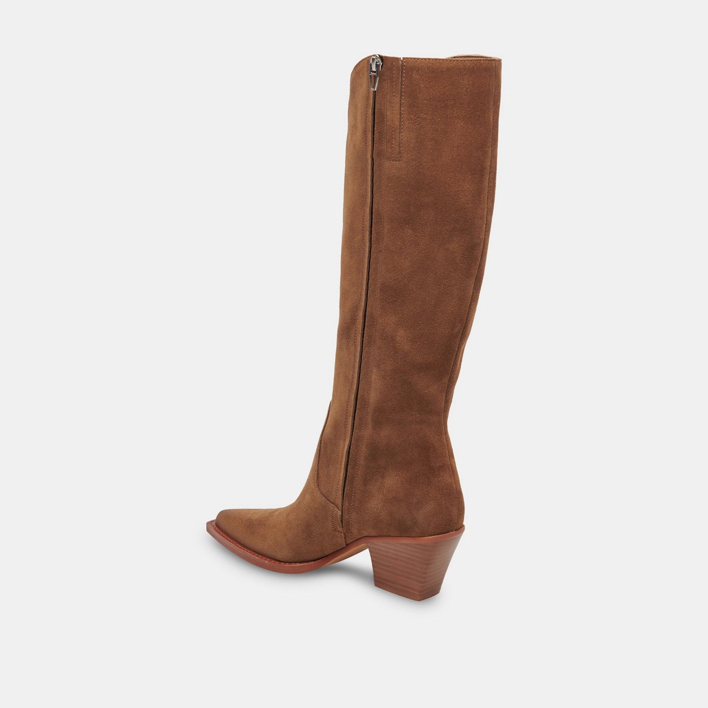 RAJ Wide Calf Boots Brown Suede Dolce Vita