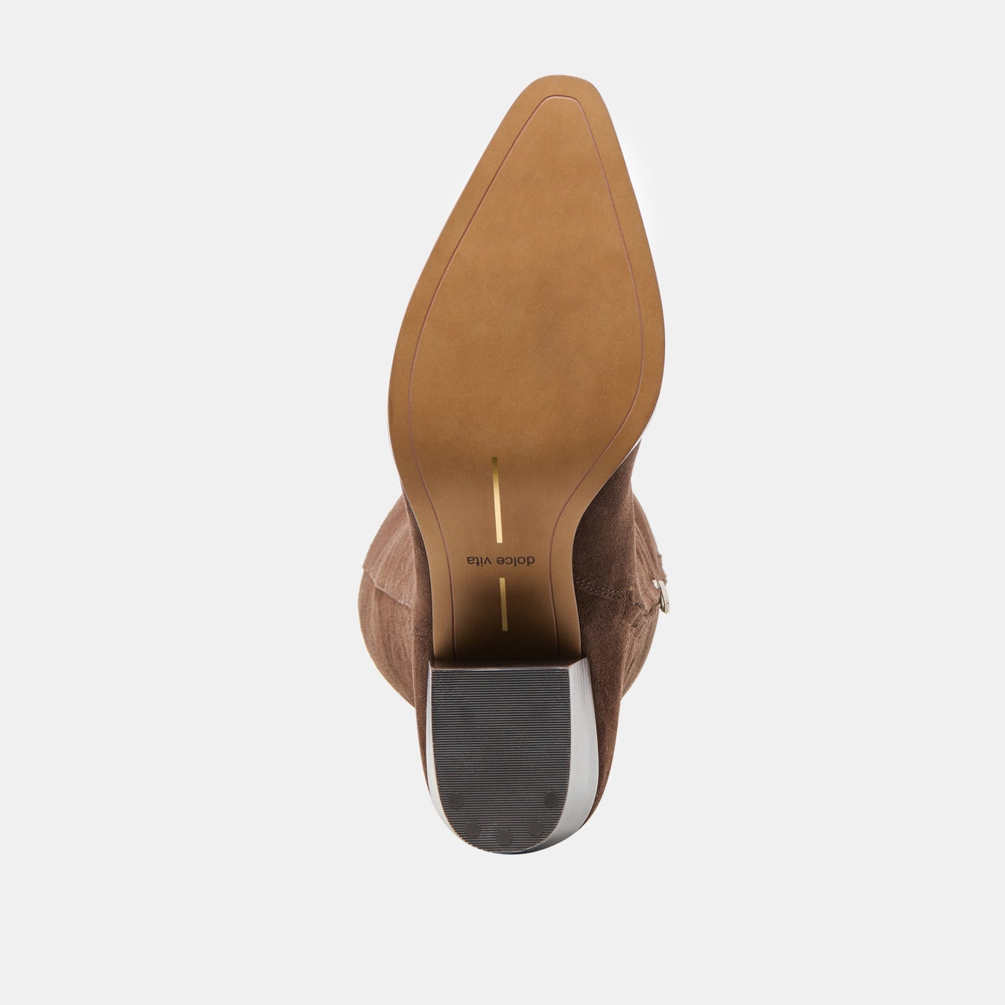 Virona H2O Waterproof Dk Brown Suede Wide Calf Boots Dolce Vita