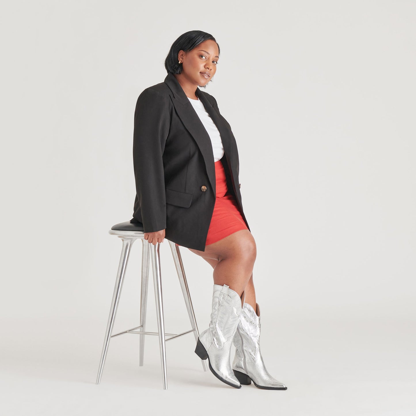 Ryland Extra Wide Calf Silver Boots Dolce Vita