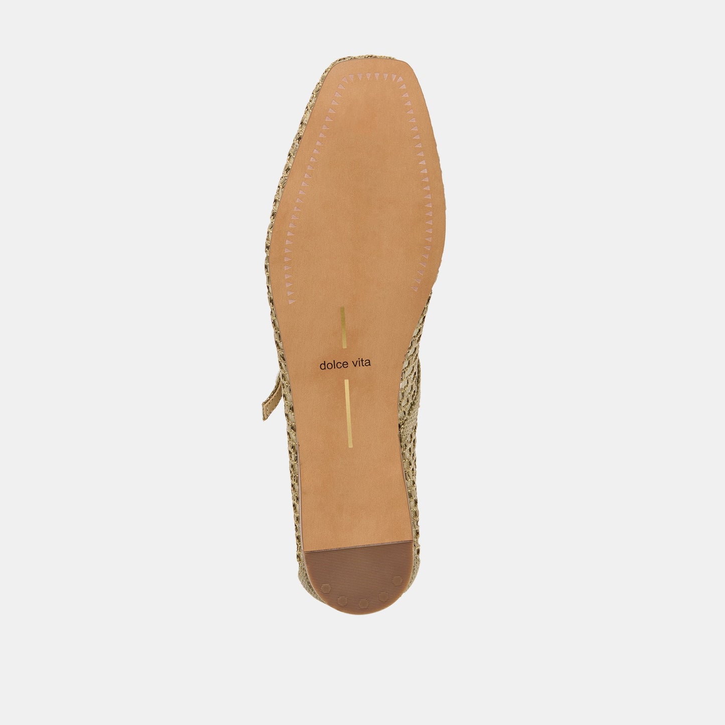 Reyes Olive Woven Raffia Ballet Flats Dolce Vita