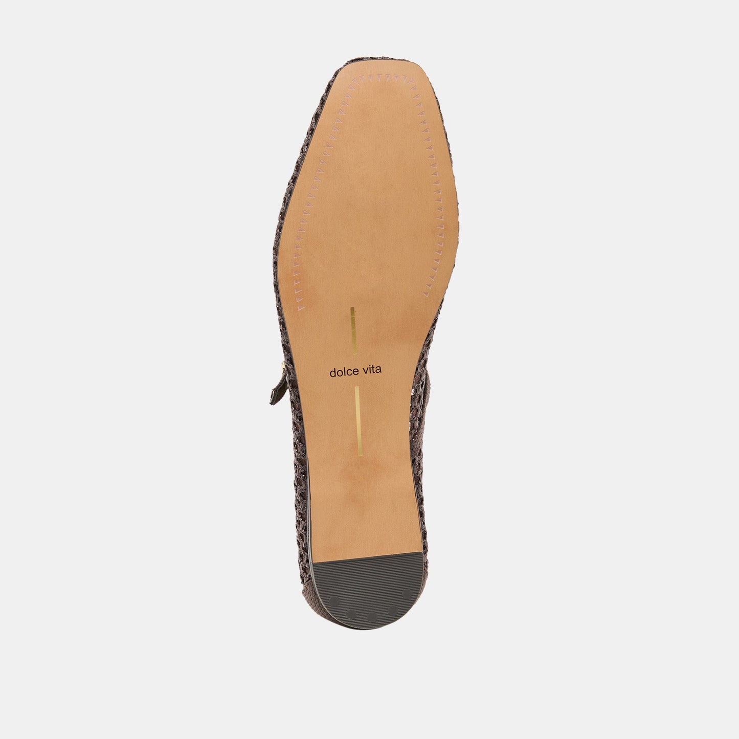 Reyes Chocolate Woven Raffia Ballet Flats Dolce Vita