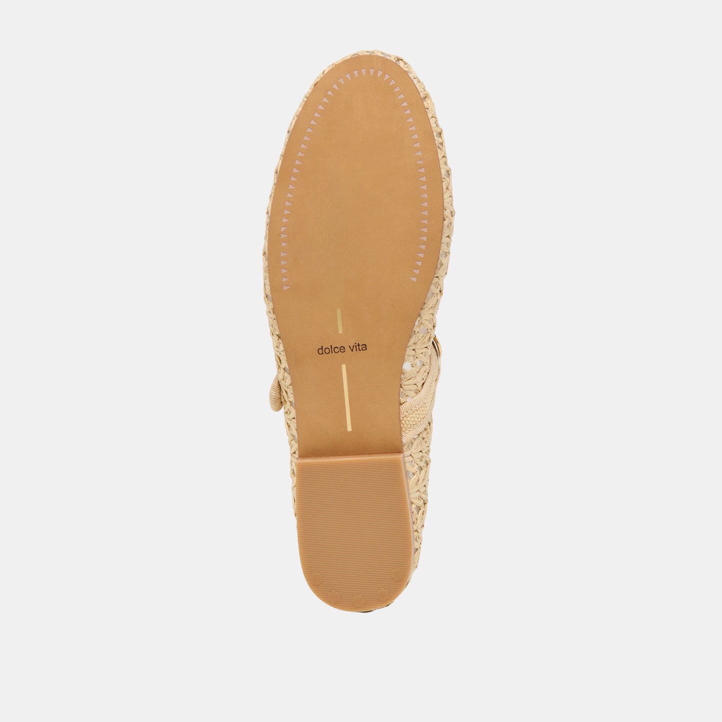 Relan Natural Cross Hatch Raffia Ballet Flats Dolce Vita