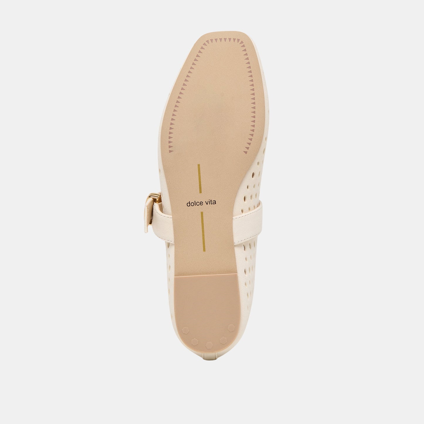 Mikel Creme Perforated Suede Ballet Flats Dolce Vita