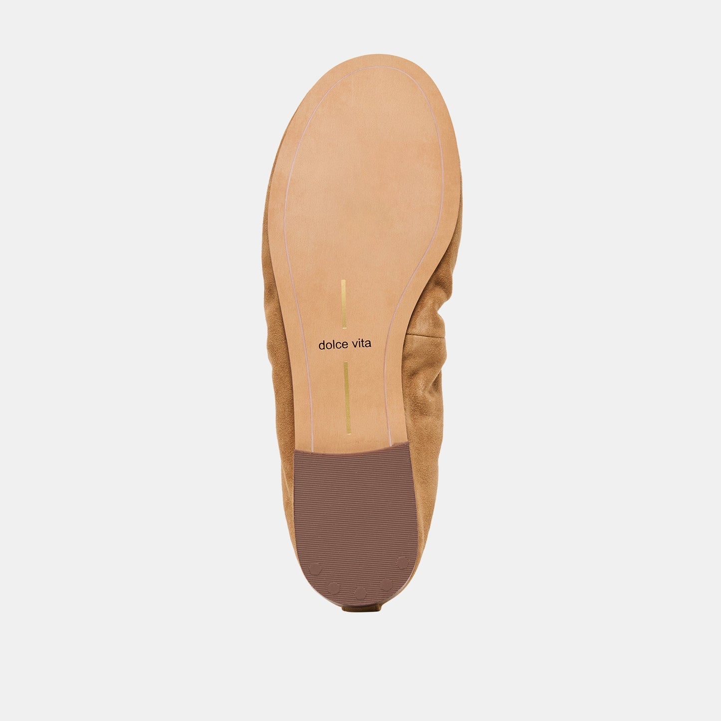 Conrad Lt Brown Suede Ballet Flats Dolce Vita