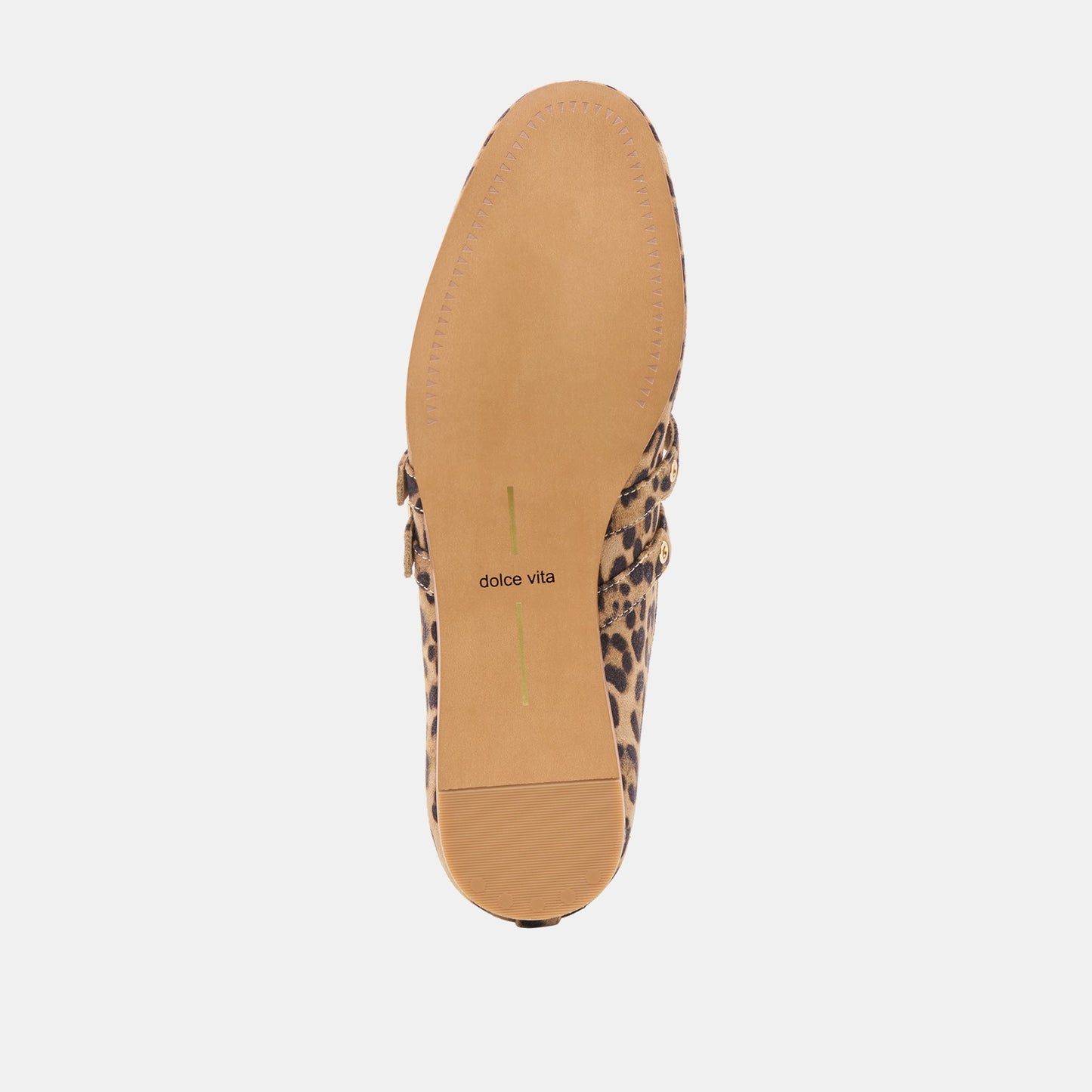 Baylee Grommet Dk Leopard Printed Suede Ballet Flats Dolce Vita