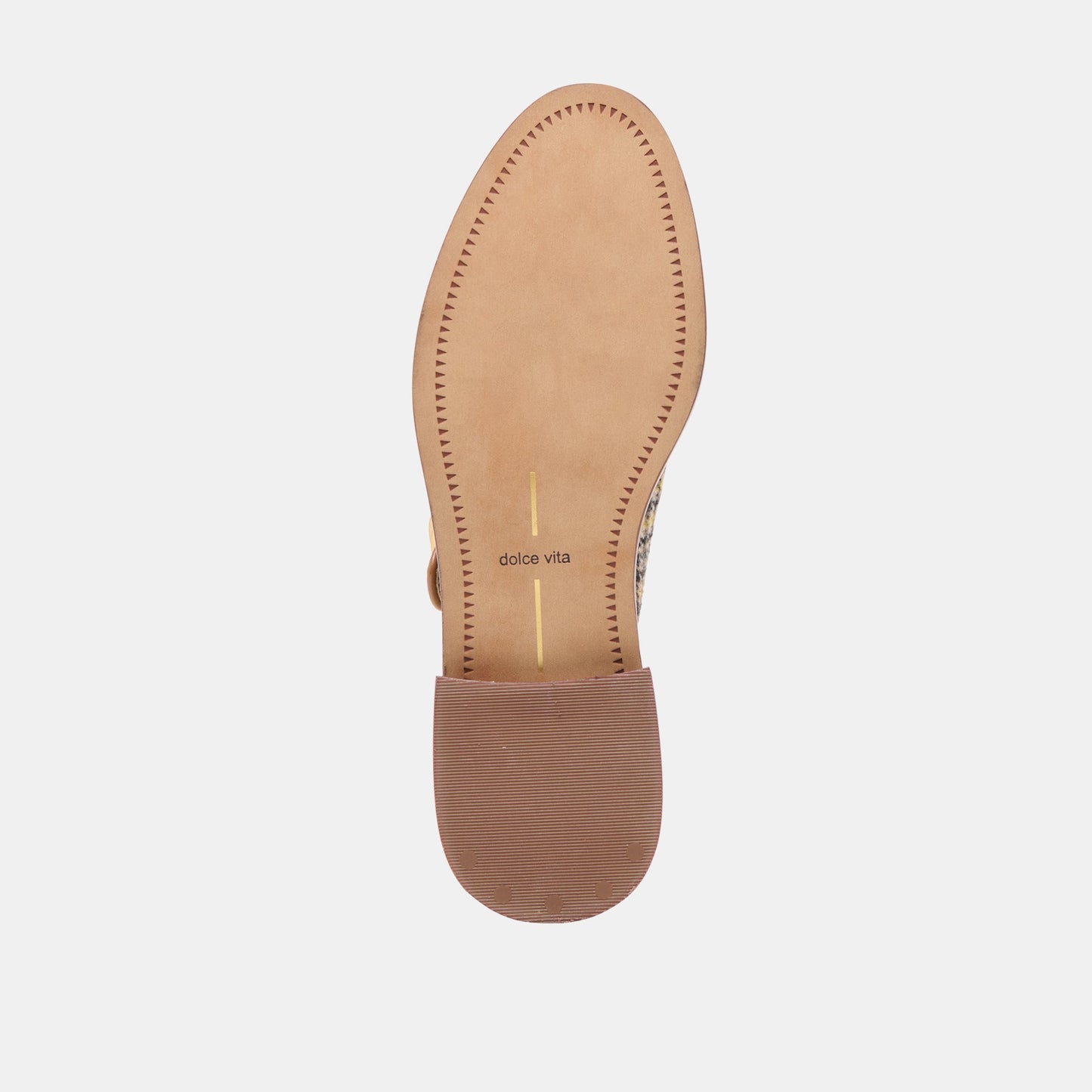 Harlah Yellow Plaid Tweed Flats Dolce Vita
