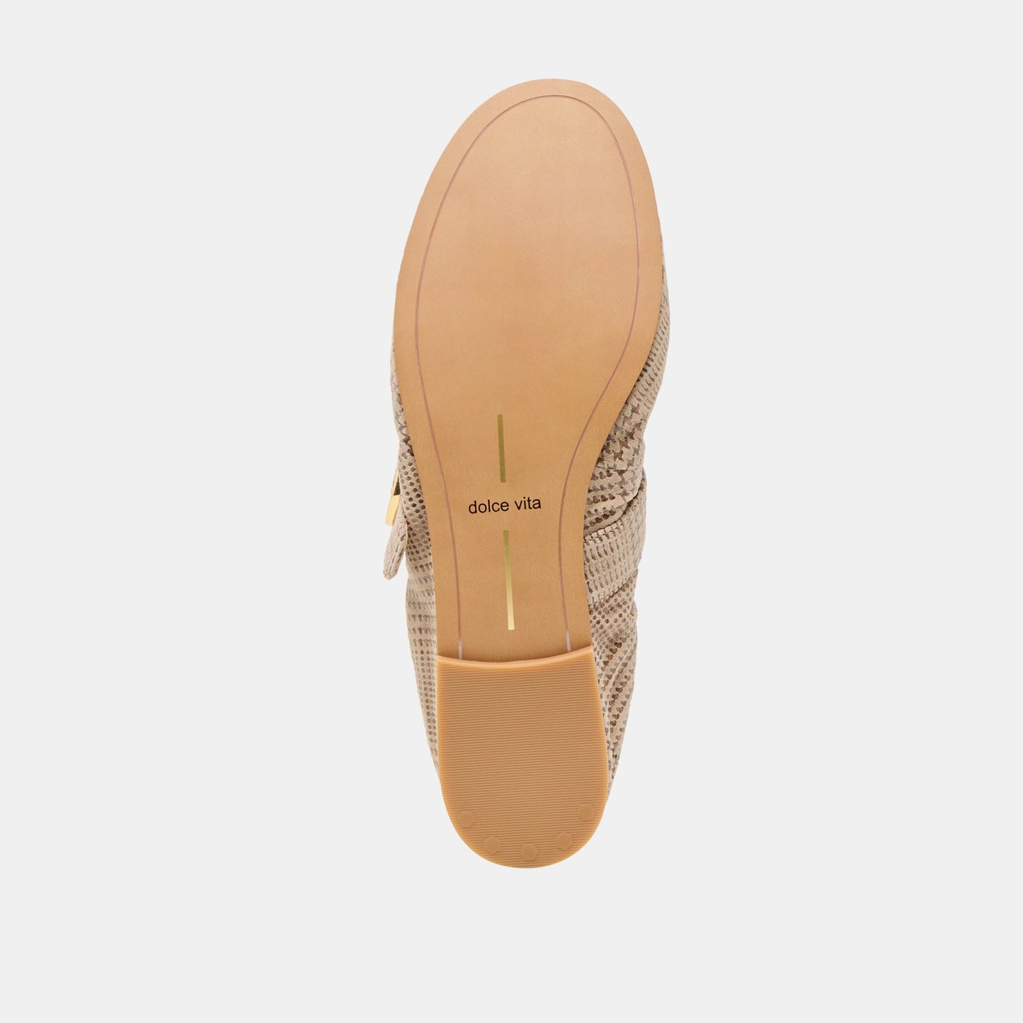 Caely Herringbone Printed Suede Ballet Flats Dolce Vita