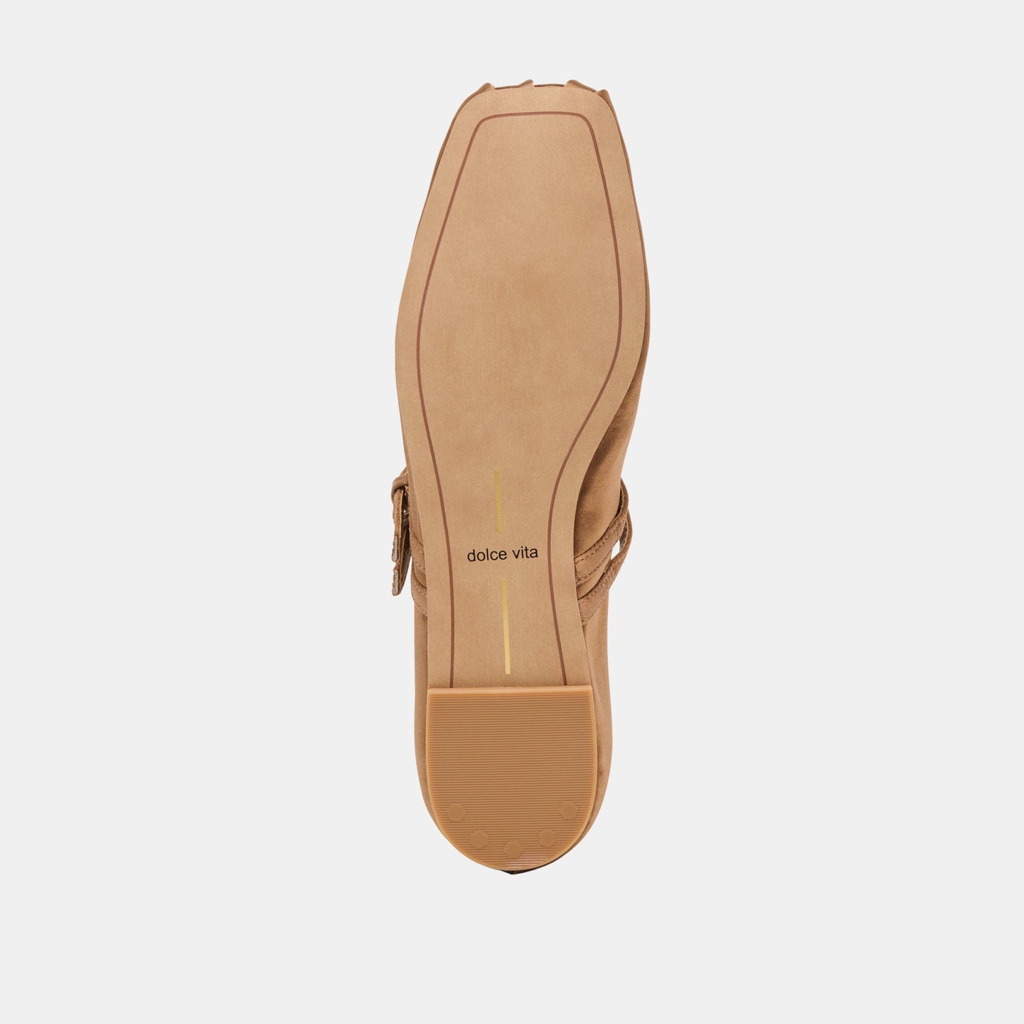 Gibsen Mid Brown Satin Ballet Flats Dolce Vita
