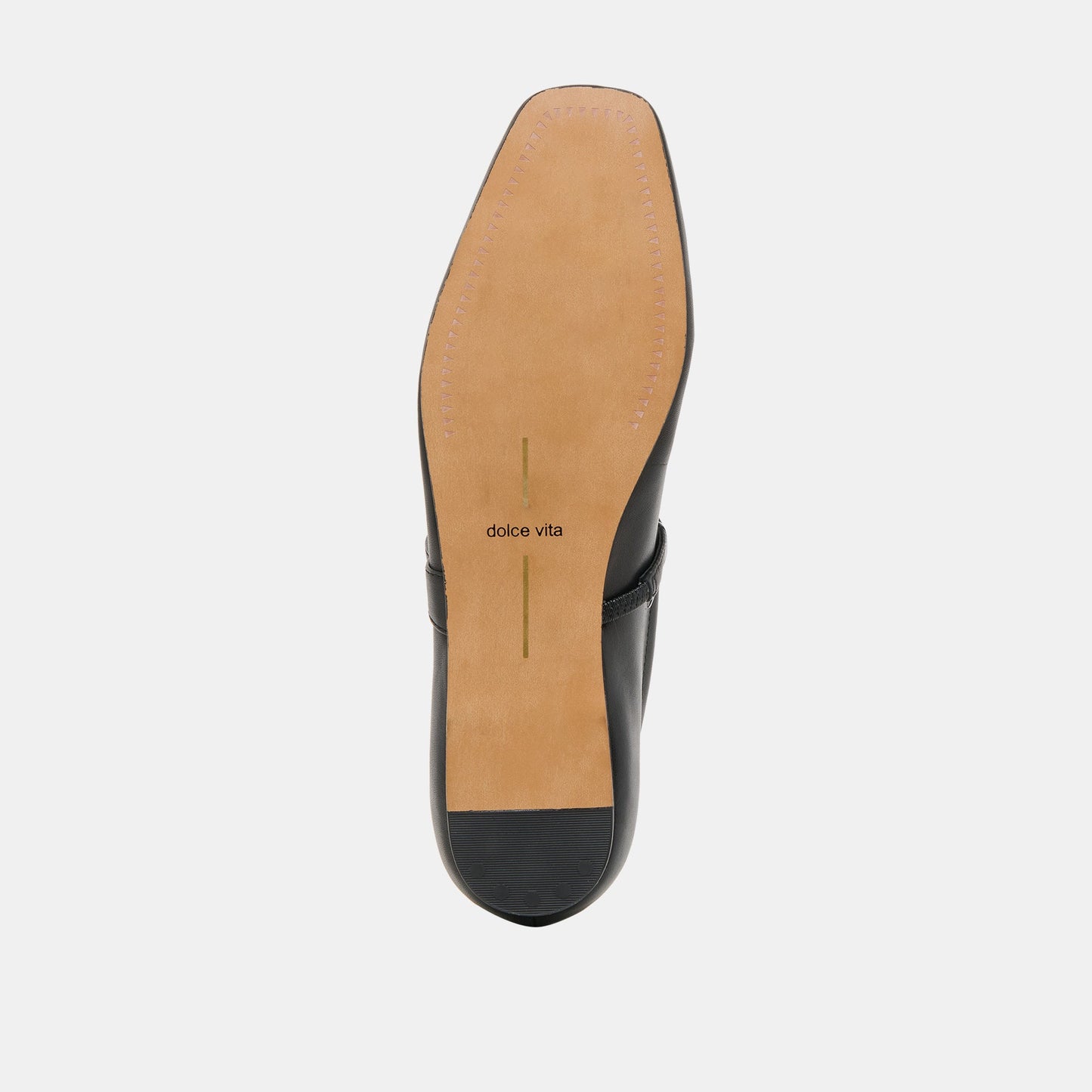 RADYA BALLET FLATS BLACK LEATHER Dolce Vita