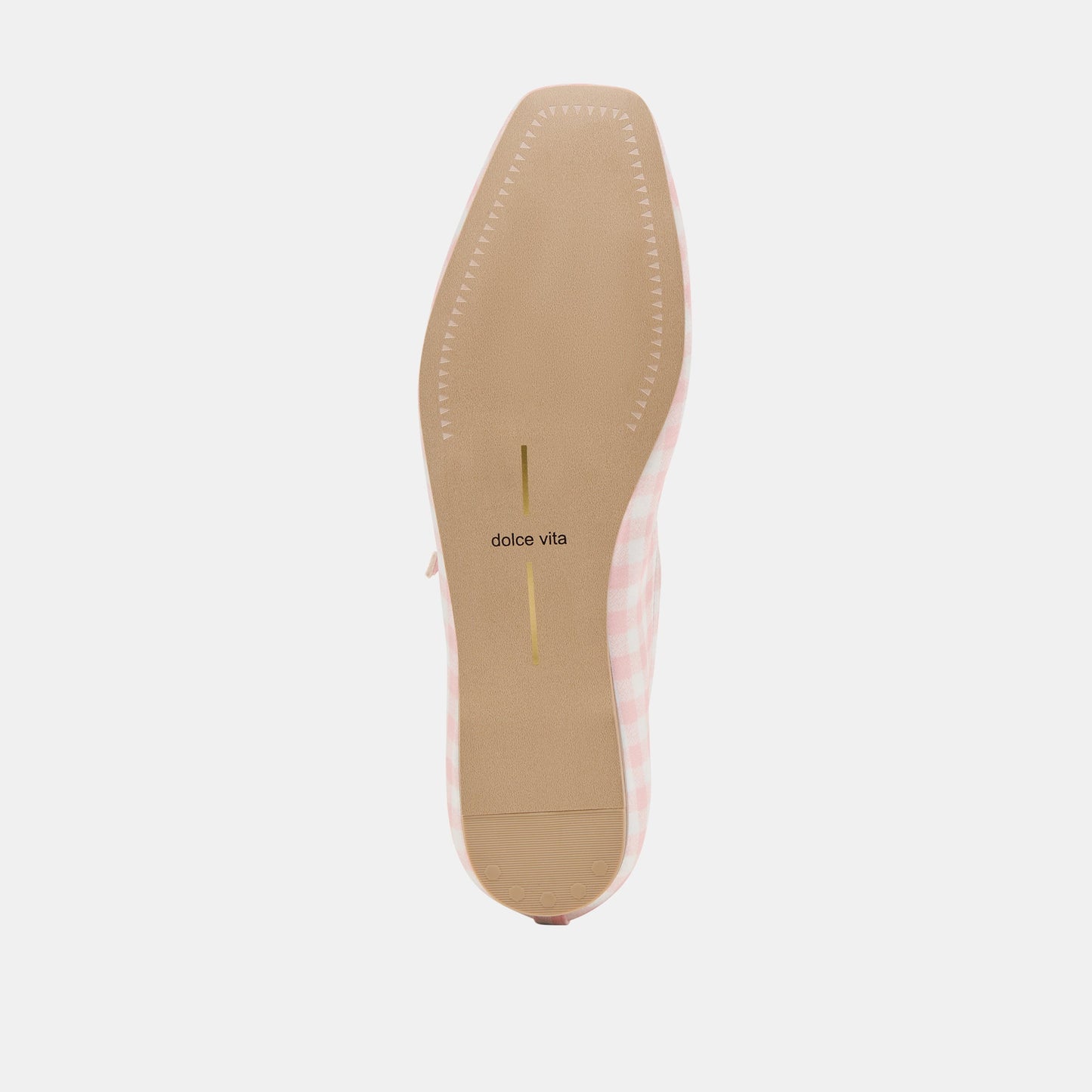 Reyes X Byrdie Golf Pink Plaid Gingham Wide Ballet Flats Dolce Vita