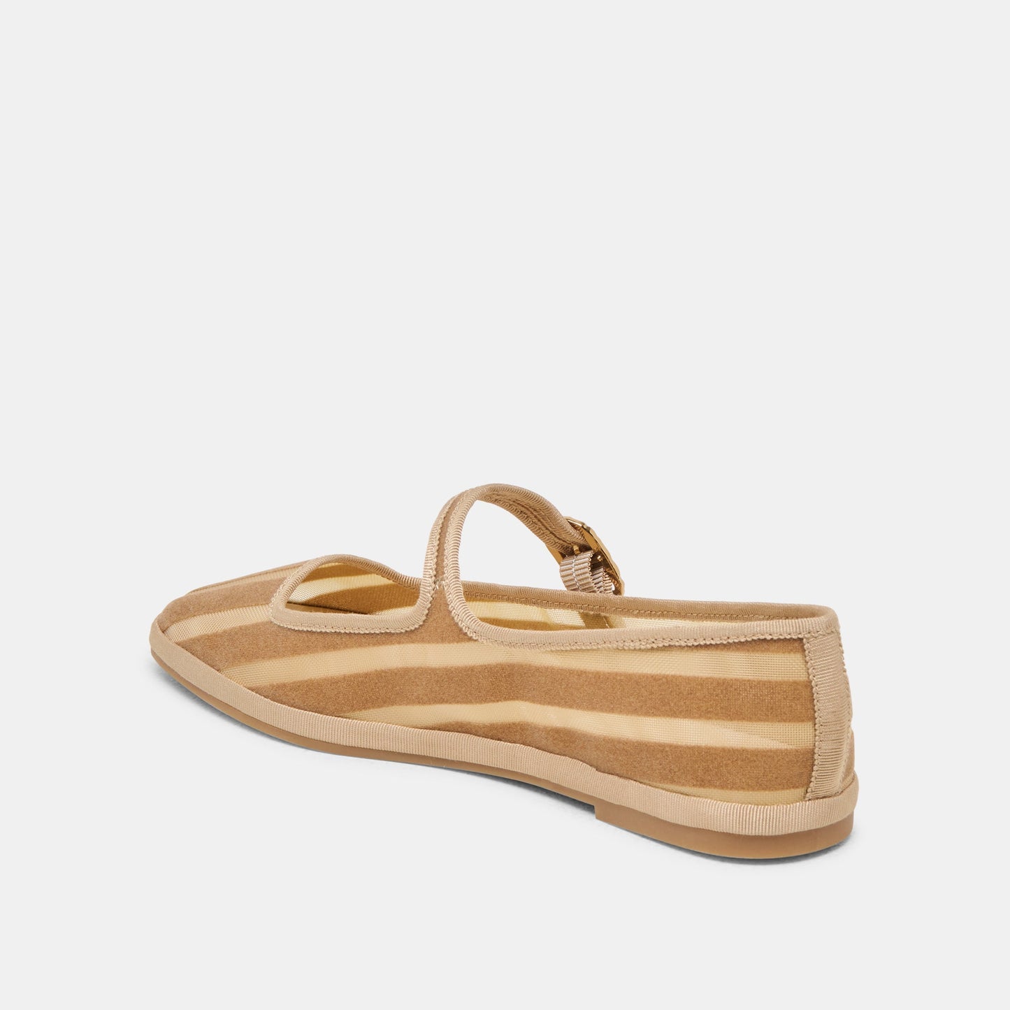 TAMEKA BALLET FLATS TAN STRIPE MESH Dolce Vita