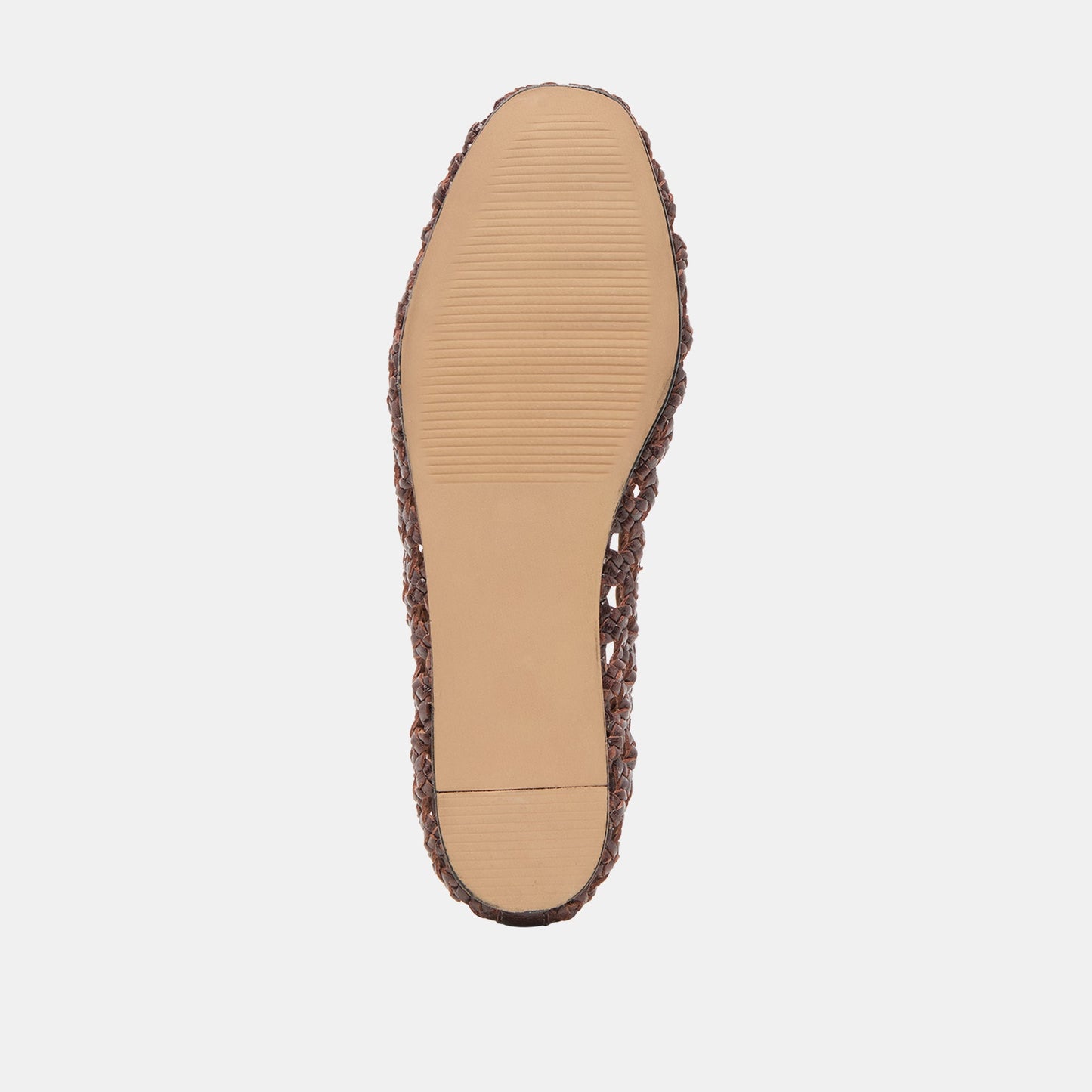 Edda Brown Woven Leather Ballet Flats Dolce Vita