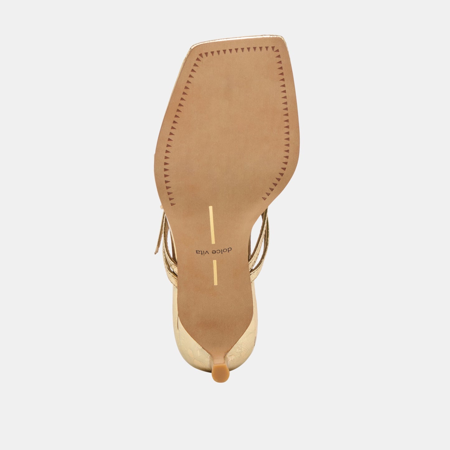 Biaga Gold Distressed Leather Heels Dolce Vita