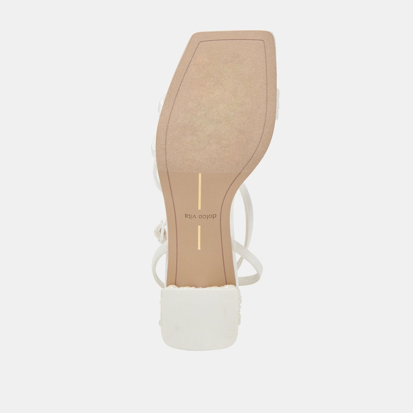 YSABEL PEARL HEELS TRUE WHITE SATIN Dolce Vita