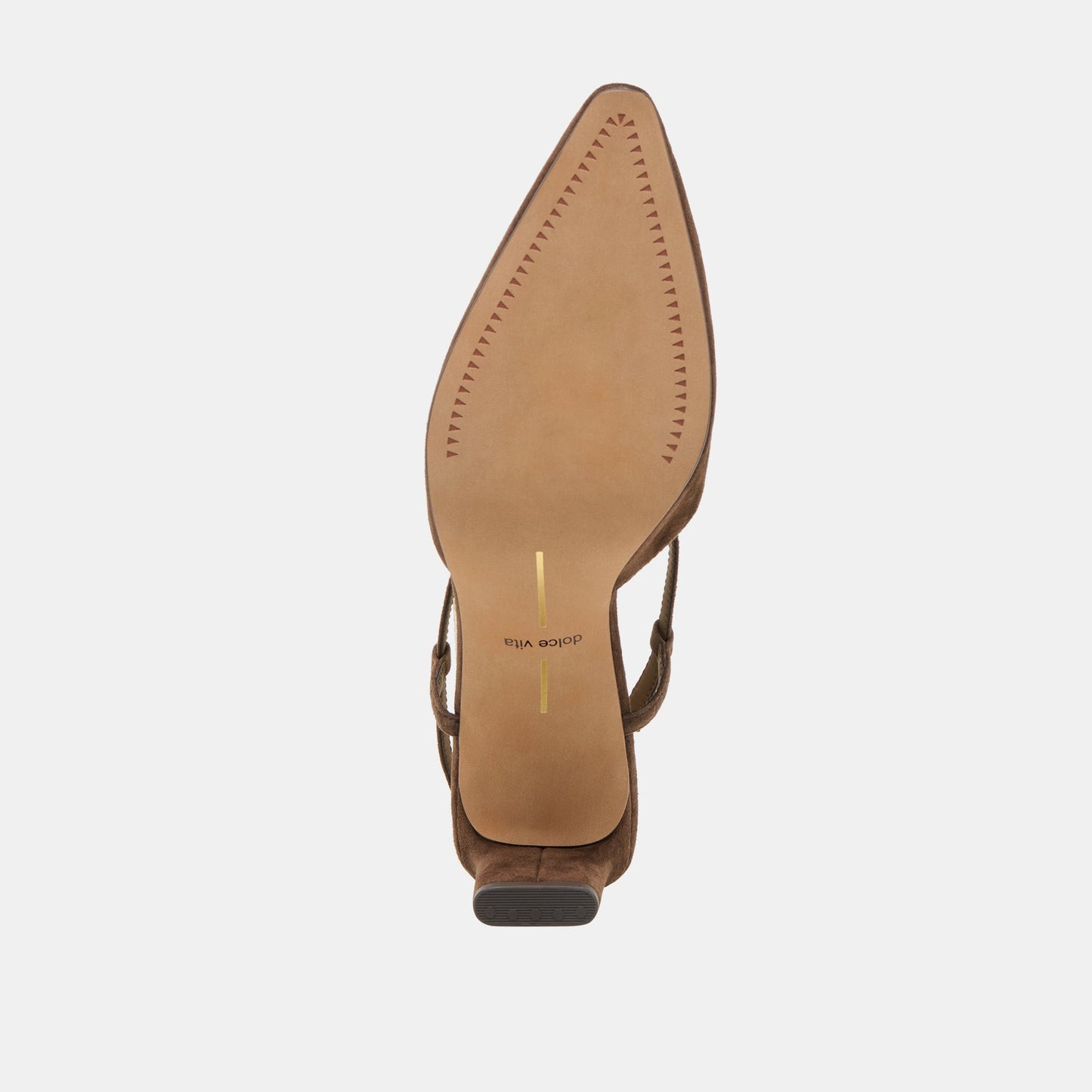 Ginay Dk Brown Suede Heels Dolce Vita