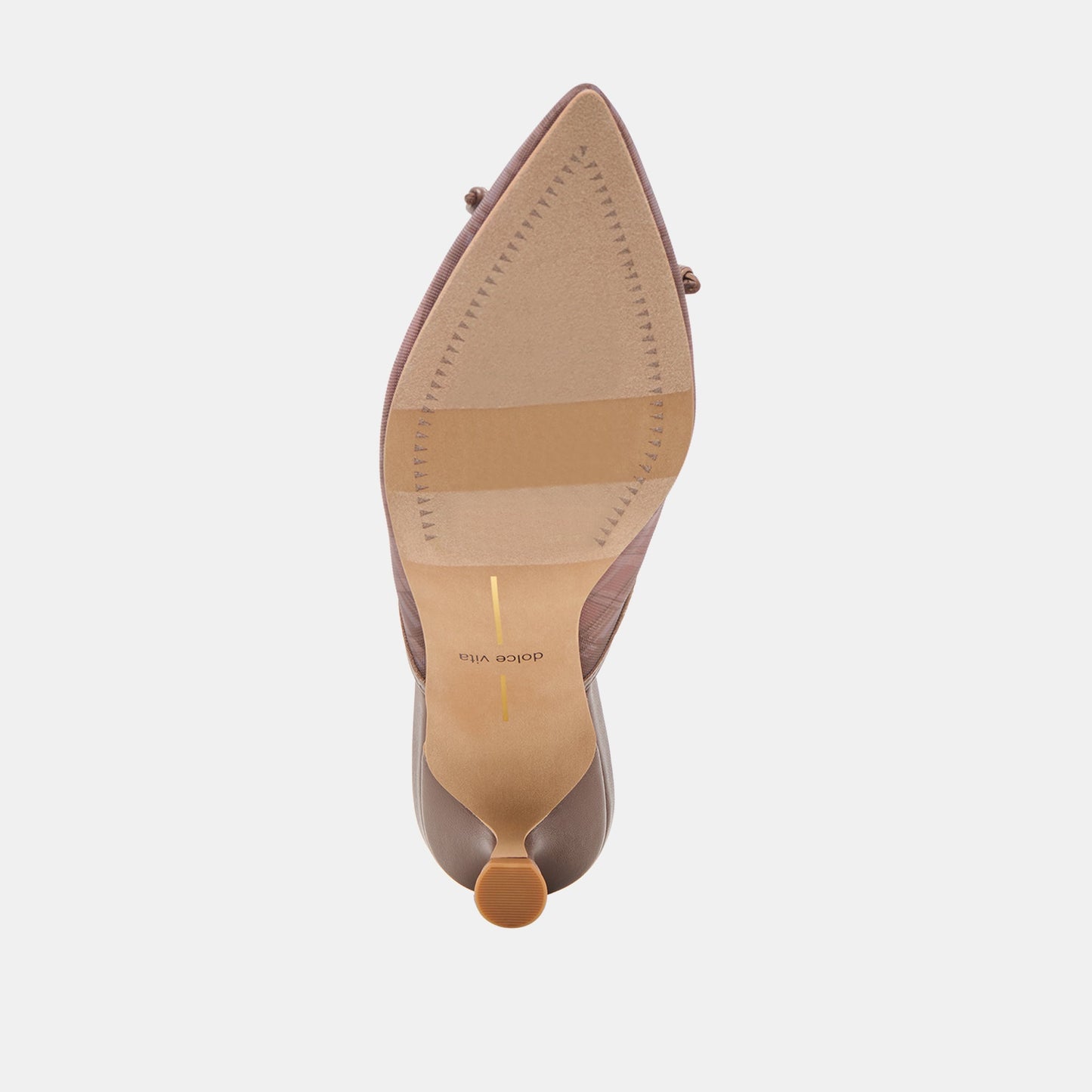 Cleo Cognac Plaid Mesh Heels Dolce Vita