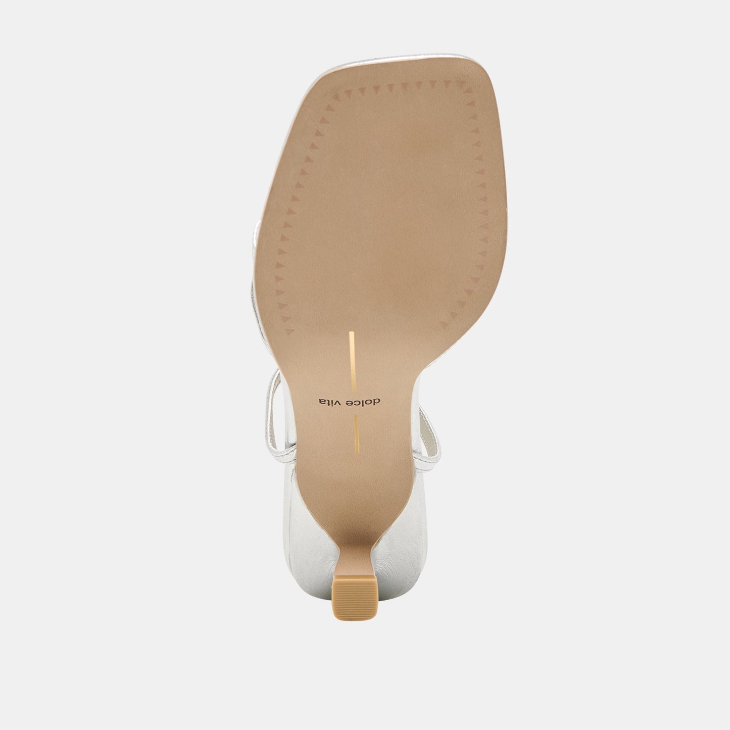 Manji Silver Metallic Leather Heels Dolce Vita