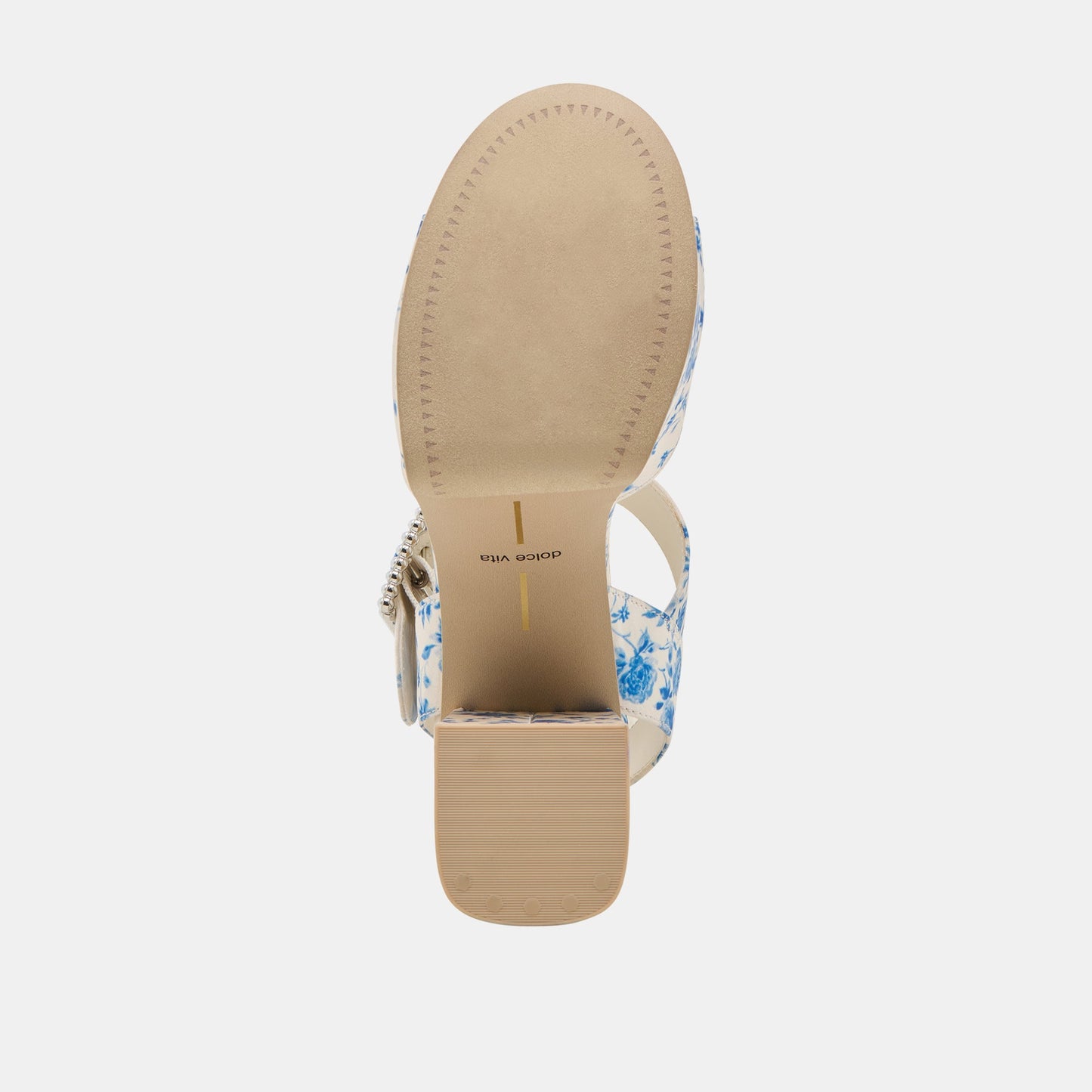 Bobby Pearl Blue Floral Satin Heels Dolce Vita