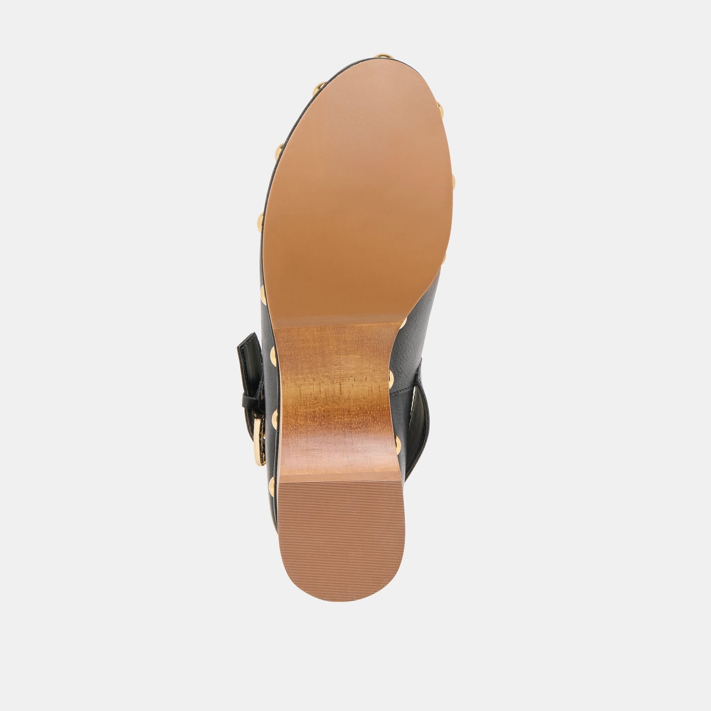 Adelan Black Leather Clogs Dolce Vita
