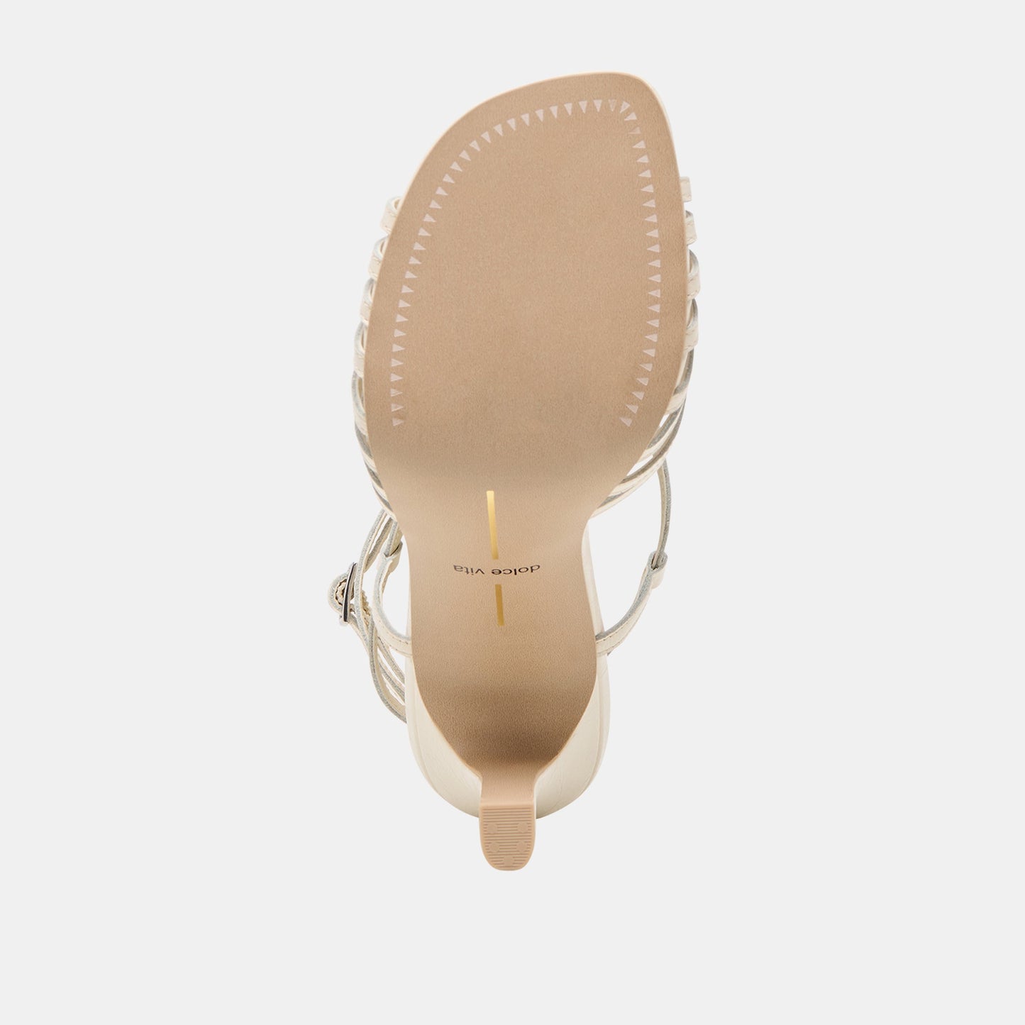 Nivana Off White Crinkle Patent Heels Dolce Vita