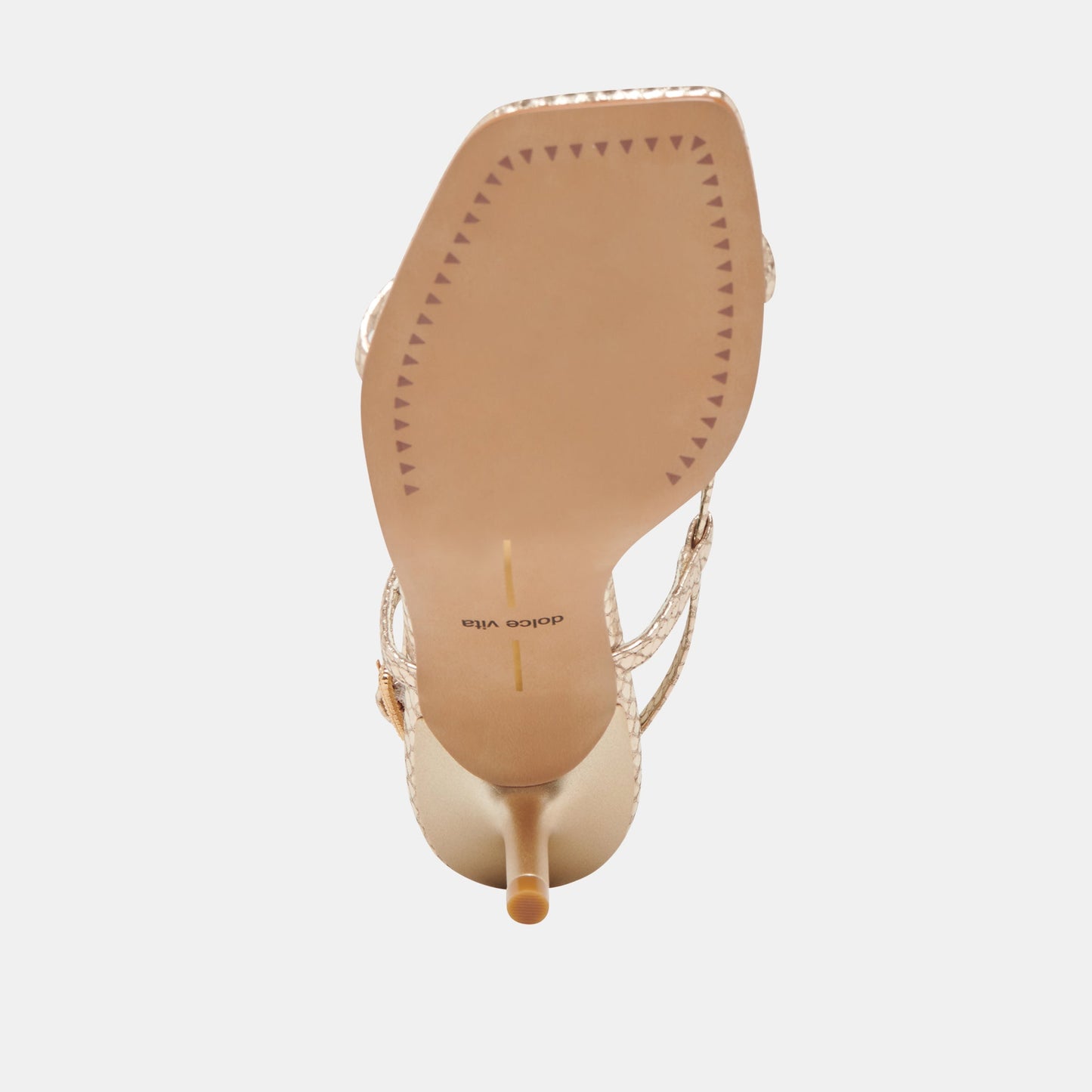 LAURY HEELS CHAMPAGNE EMBOSSED LEATHER Dolce Vita