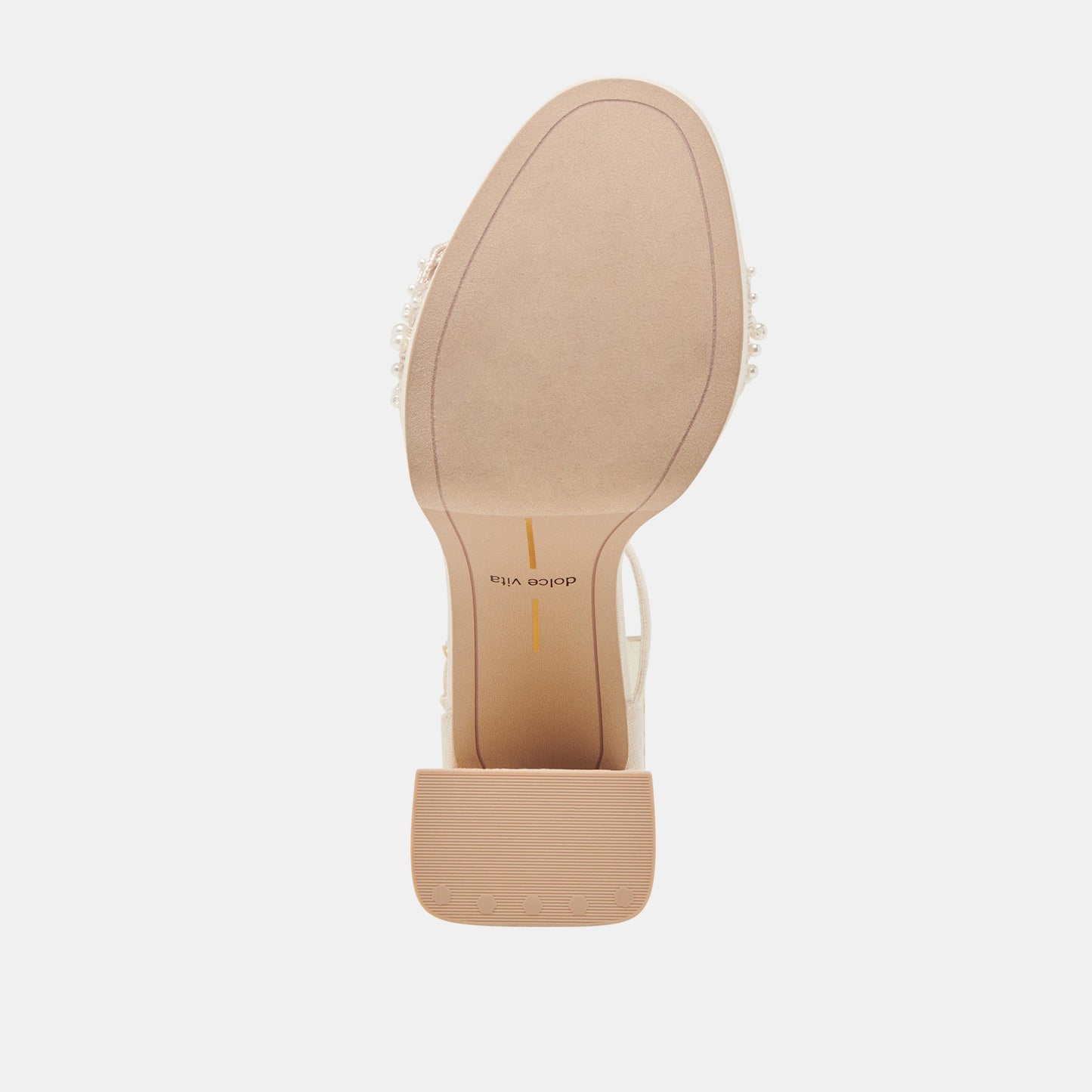 PELTIN PEARL HEELS VANILLA WOVEN RAFFIA Dolce Vita