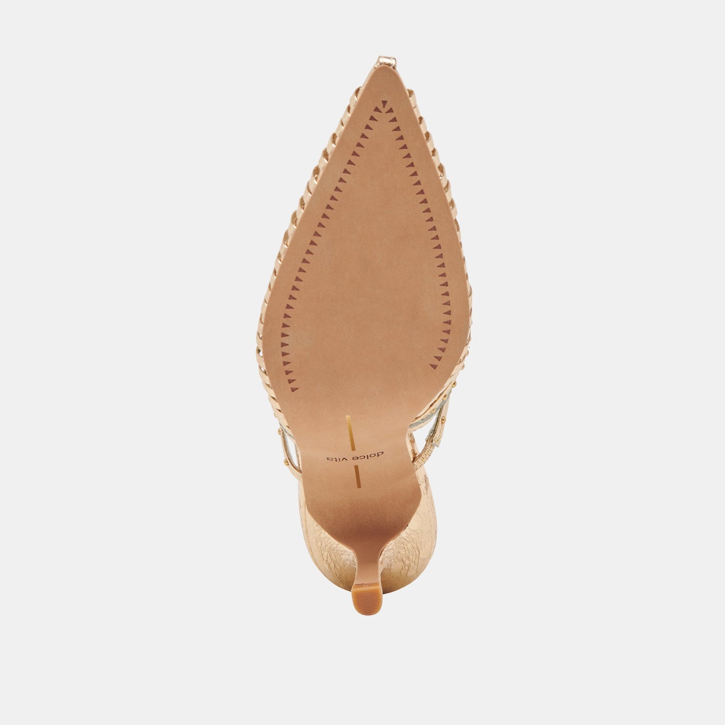 HENSAL HEELS GOLD DISTRESSED LEATHER Dolce Vita