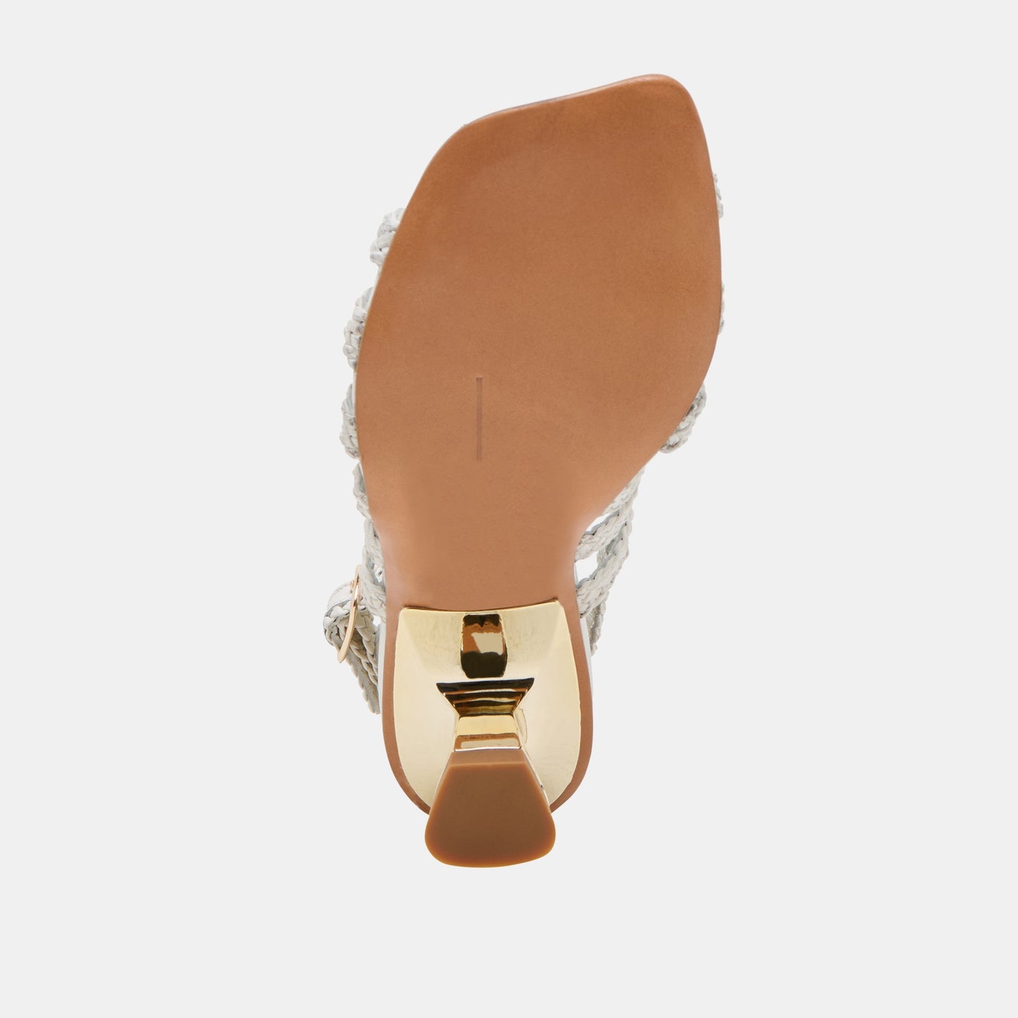 SICILY HEELS WHITE WOVEN LEATHER Dolce Vita