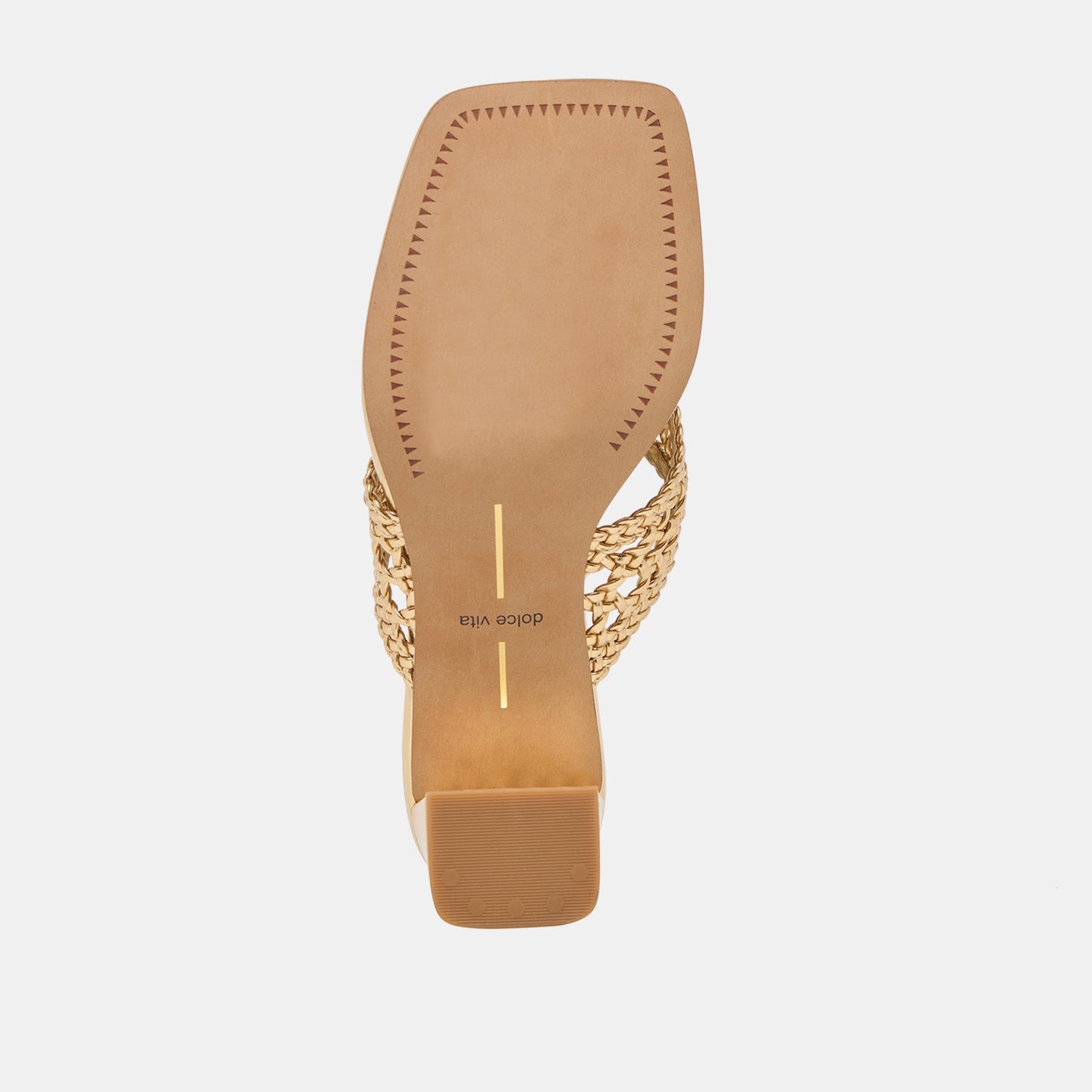 Barlo Gold Woven Stella Heels Dolce Vita