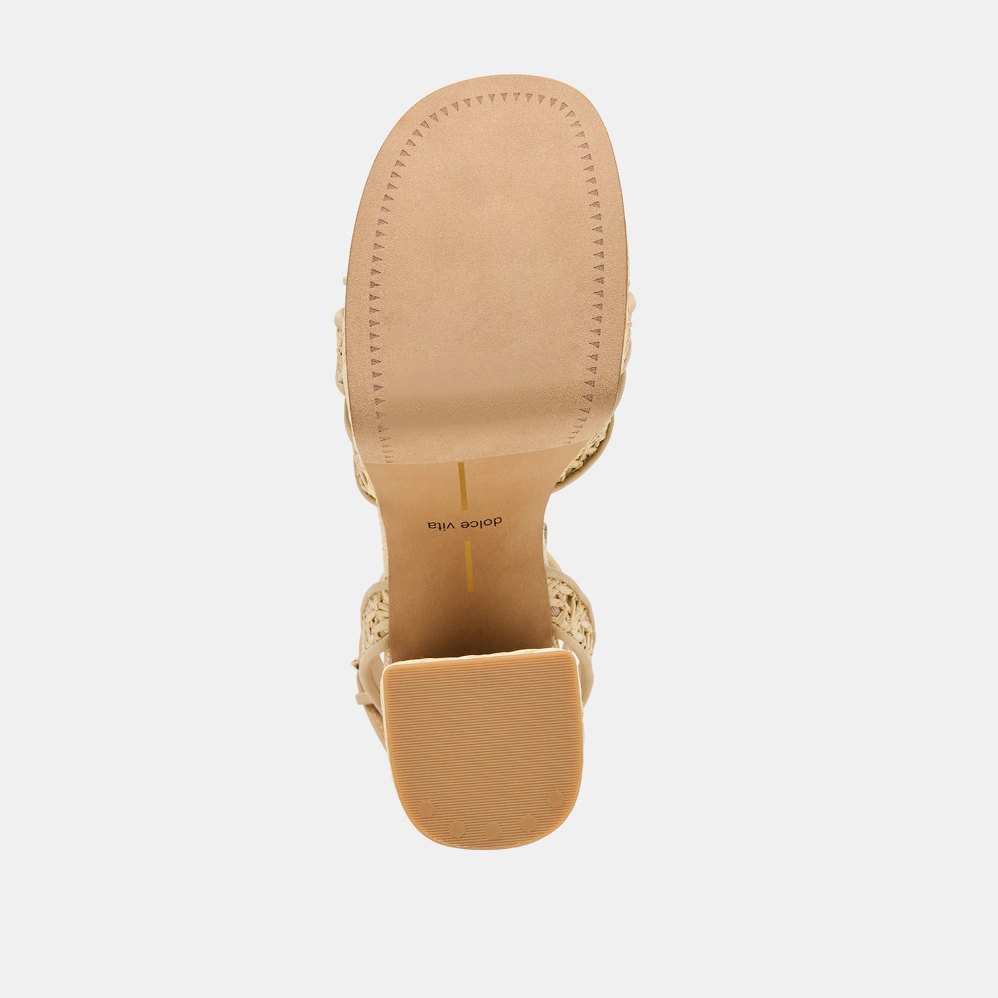 Danila Lt Natural Cross Hatch Raffia Heels Dolce Vita