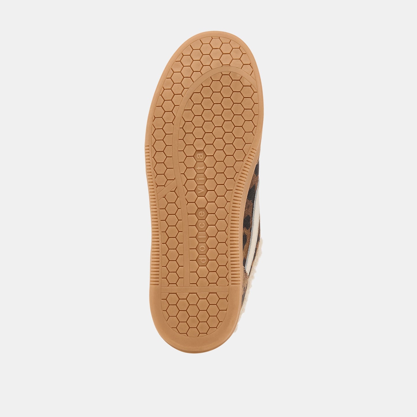Notice Slide Plush Brown Leopard Printed Suede Sneakers Dolce Vita