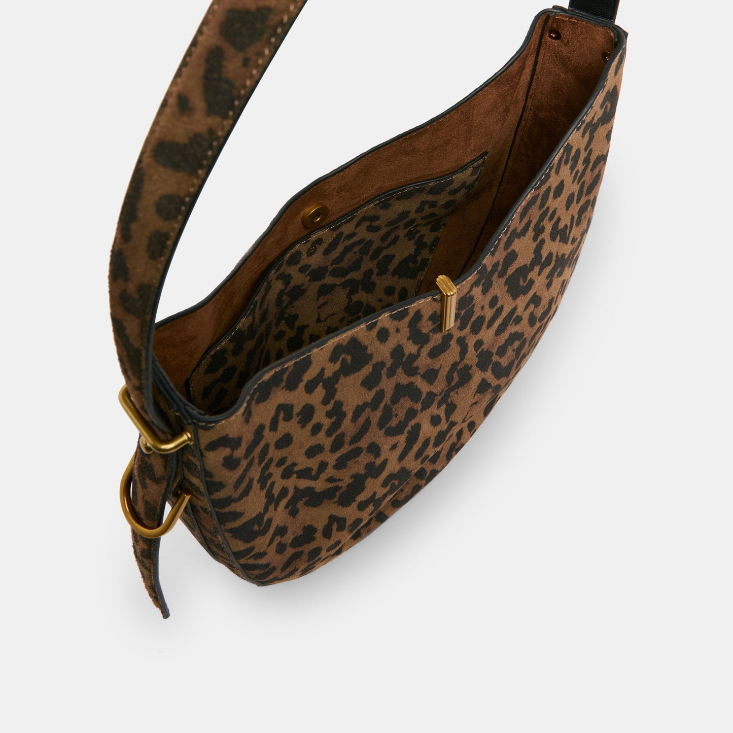 Bree Leopard Suede Shoulder Bag Dolce Vita