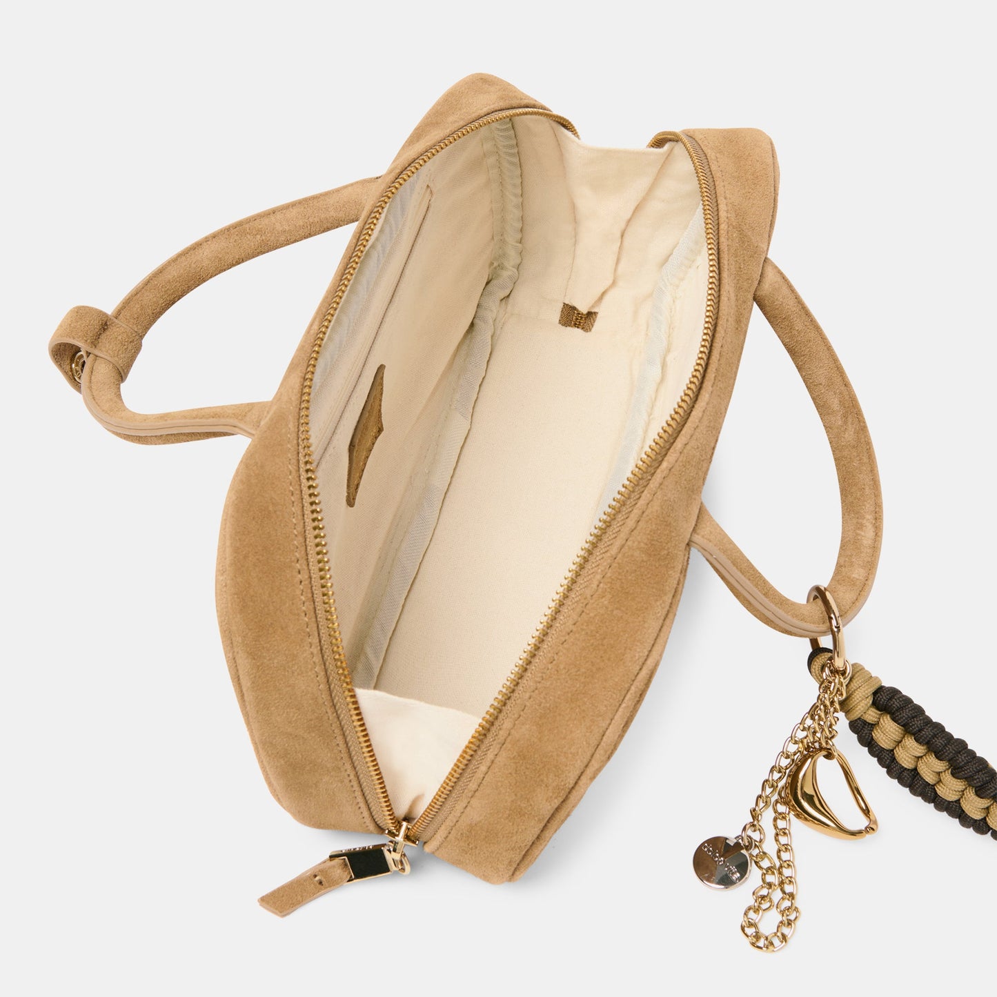 SANTINA HANDBAG TAUPE SUEDE Dolce Vita