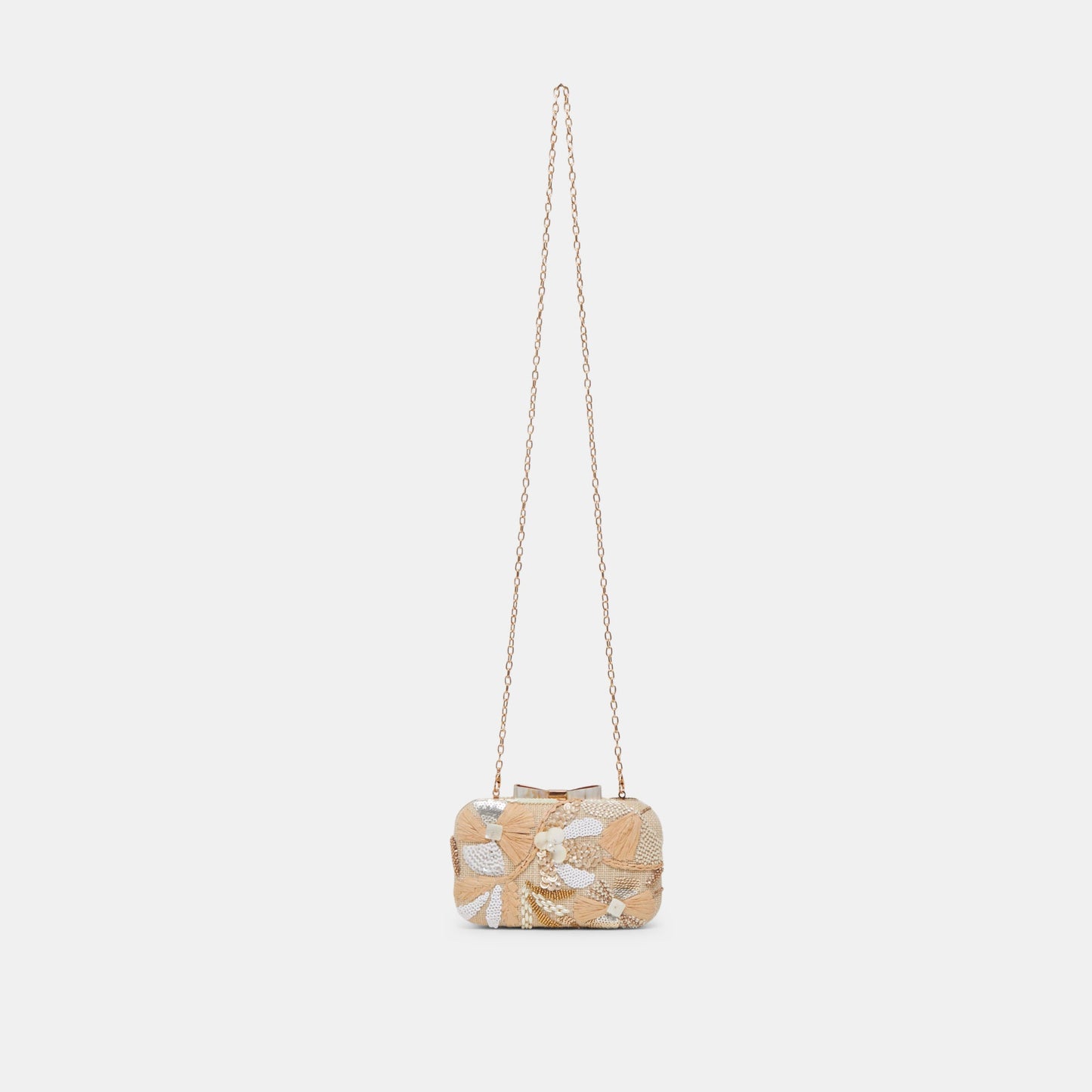 DAISY CLUTCH NATURAL MULTI BEADED Dolce Vita