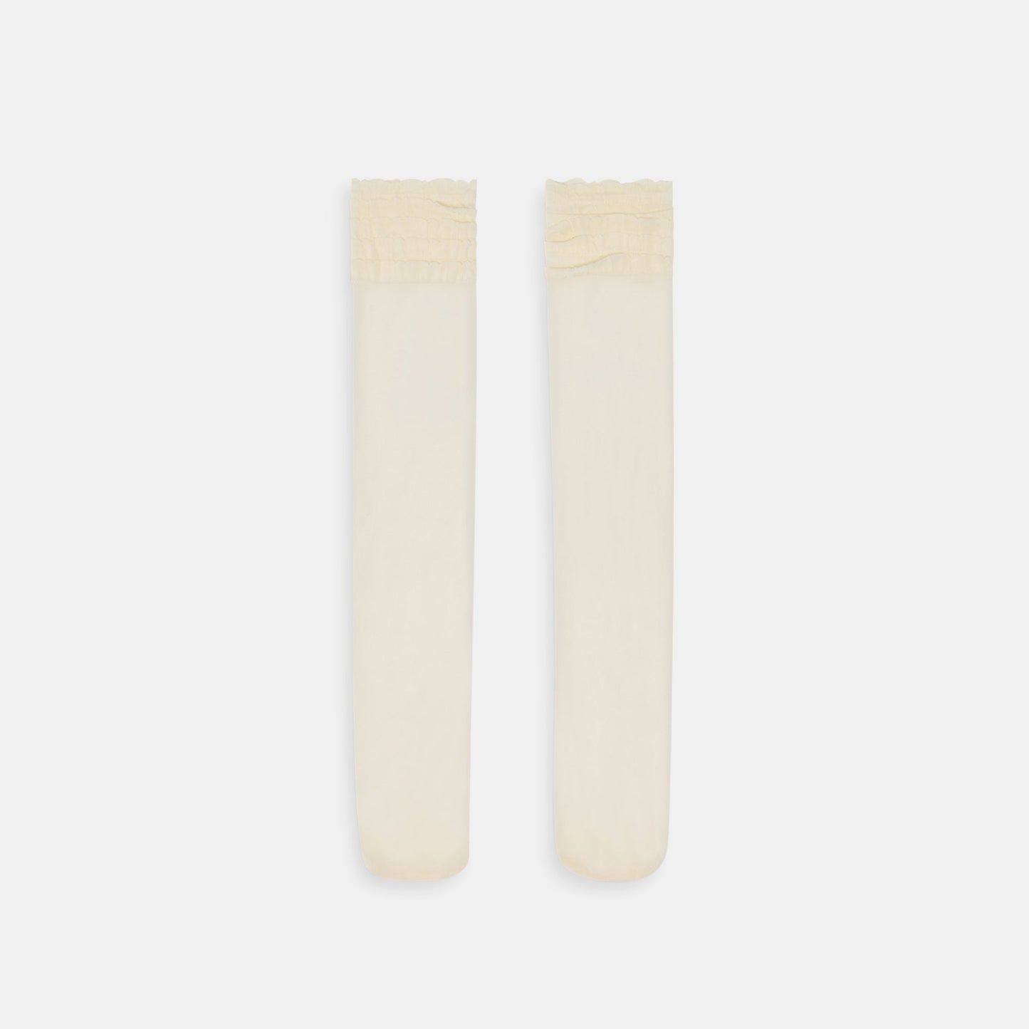 Ruffle Ivory Sheer Knee High Socks Dolce Vita