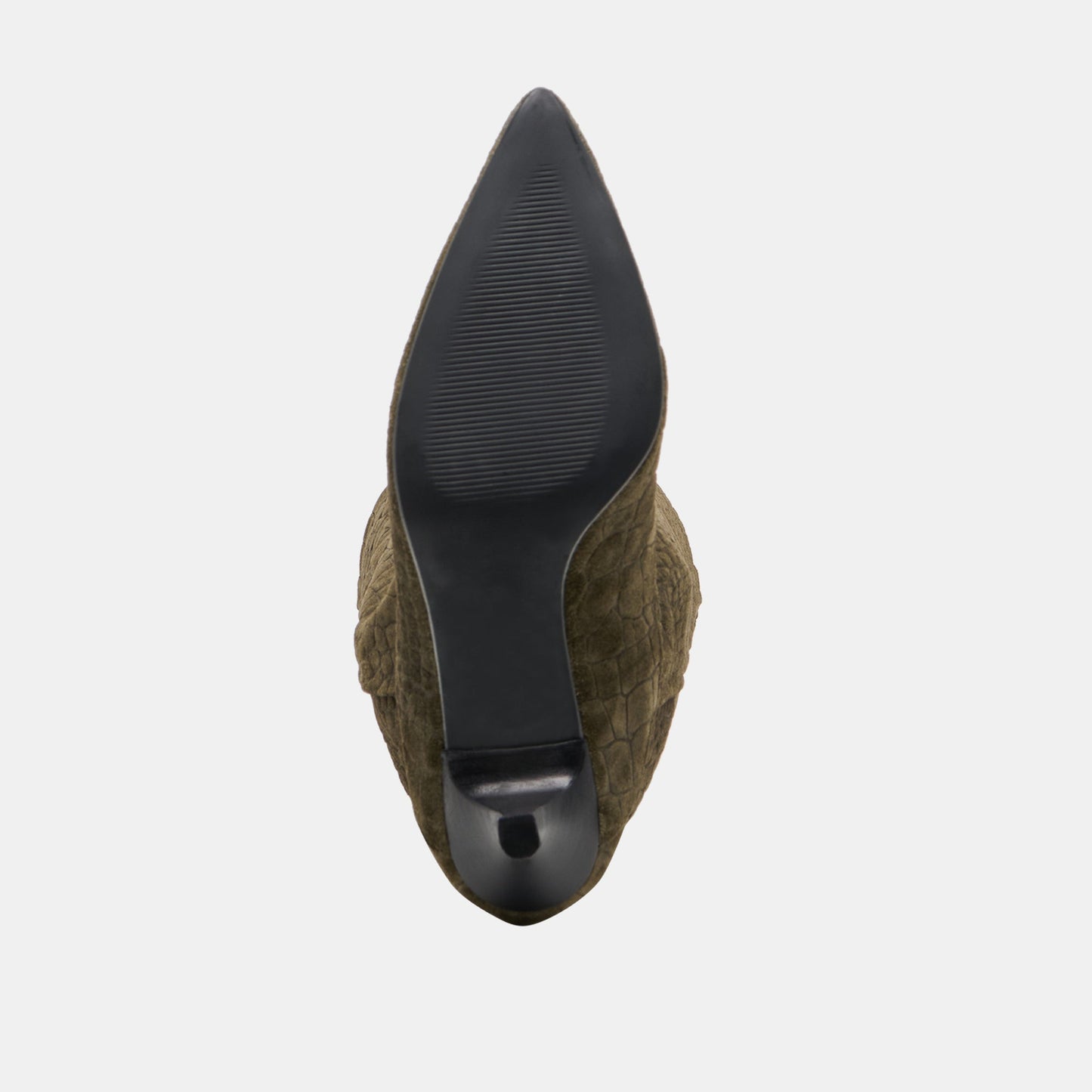 Roxla Olive Croco Embossed Leather Boots Dolce Vita