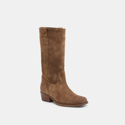 Romie Chocolate Suede Boots Dolce Vita