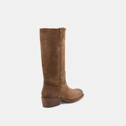 Romie Chocolate Suede Boots Dolce Vita