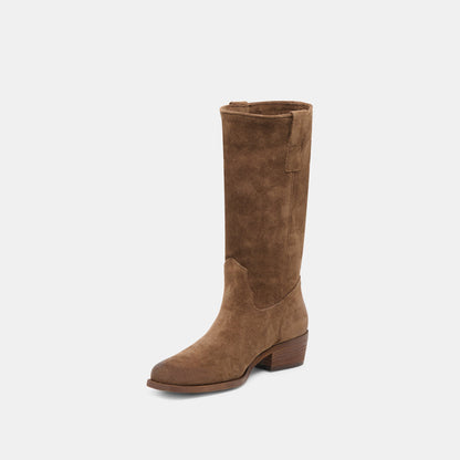Romie Chocolate Suede Boots Dolce Vita