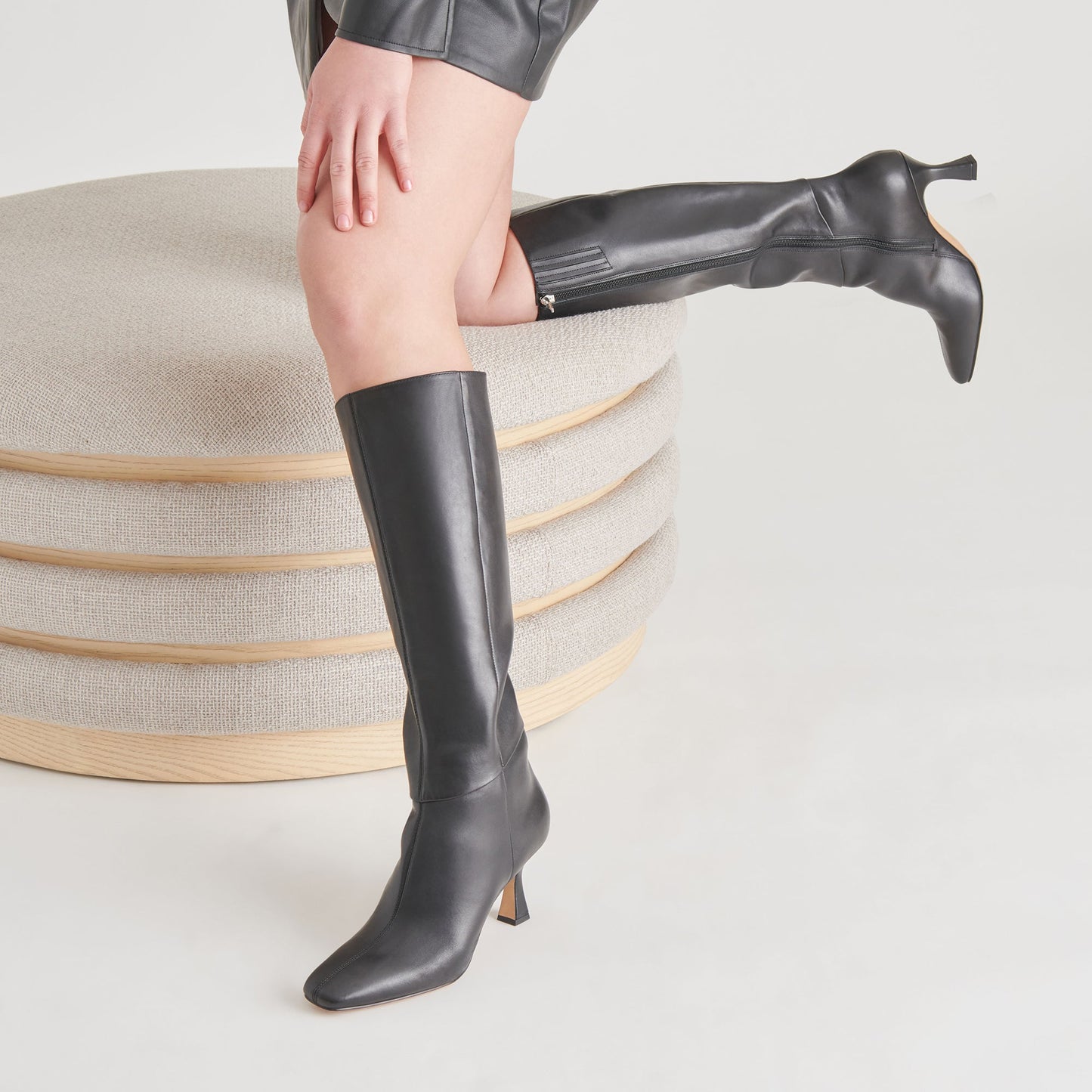 Gyra Black Leather Boots Dolce Vita