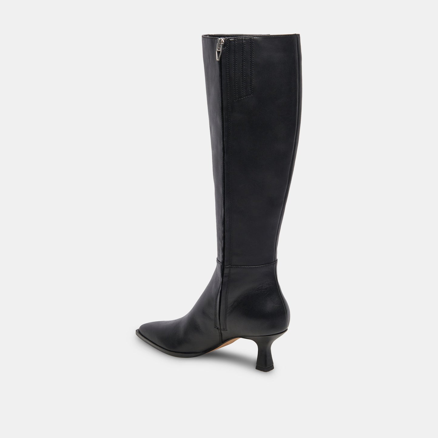 Auggie Black Leather Boots Dolce Vita