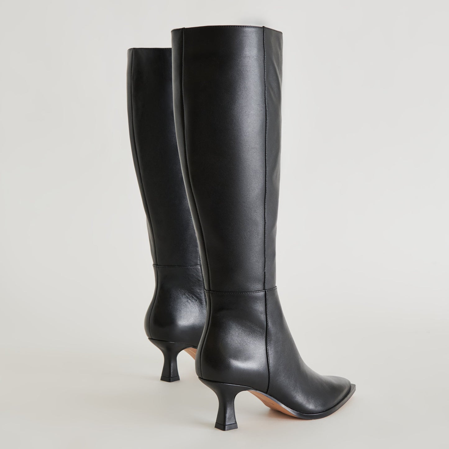 Auggie Black Leather Boots Dolce Vita