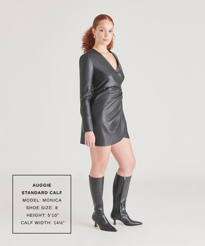 Auggie Black Leather Boots Dolce Vita