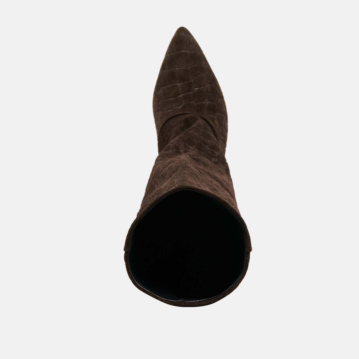 Roxla Dk Chocolate Croco Embossed Leather Boots Dolce Vita