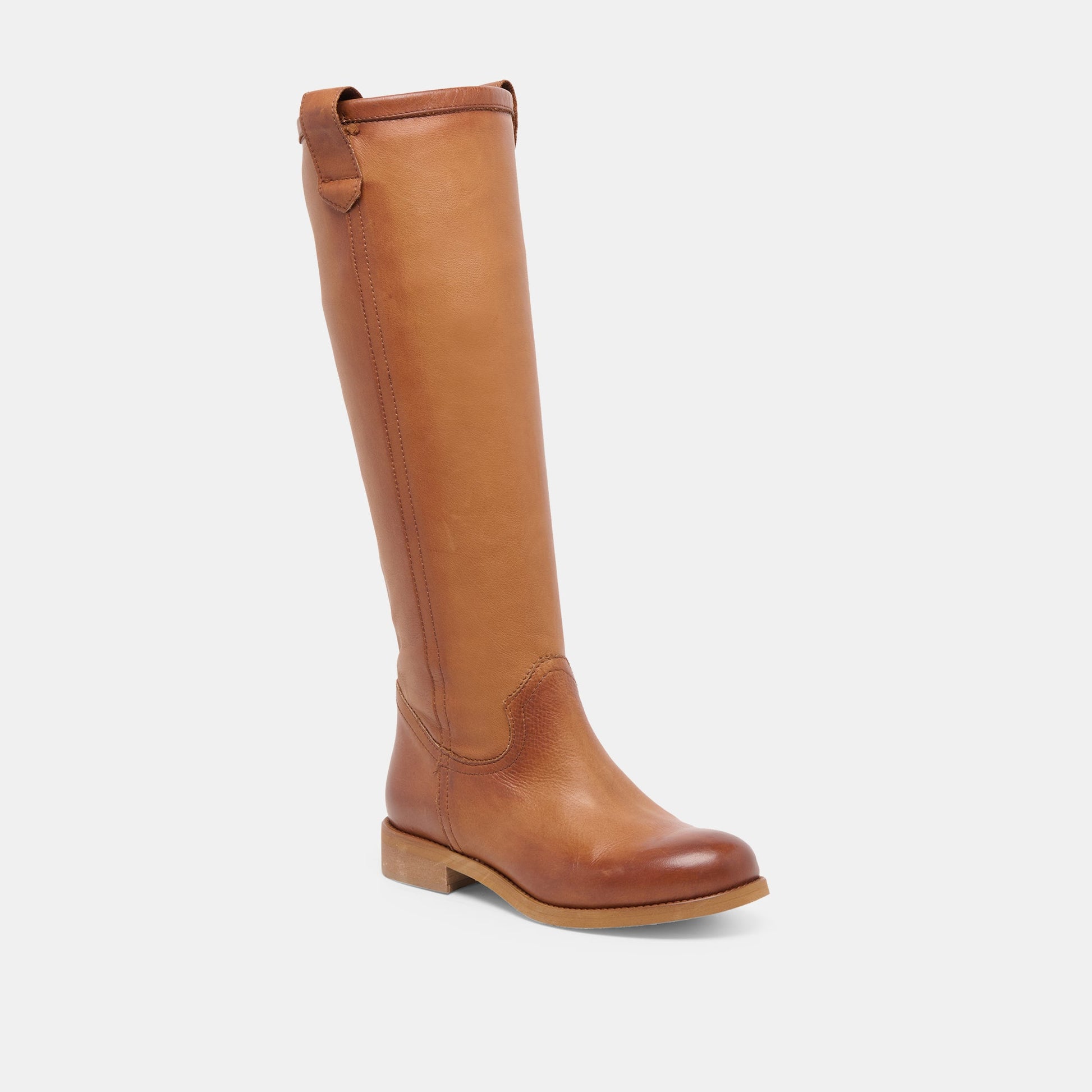 Ramzy Cognac Leather Boots Dolce Vita