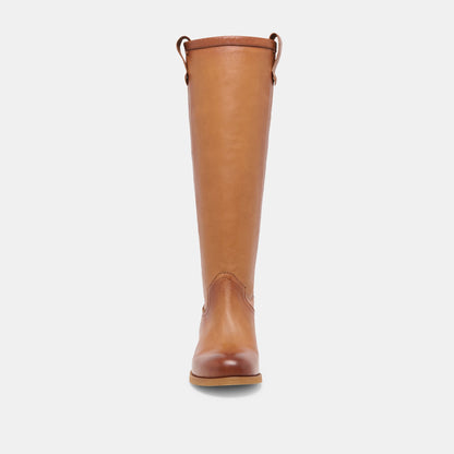 Ramzy Cognac Leather Boots Dolce Vita