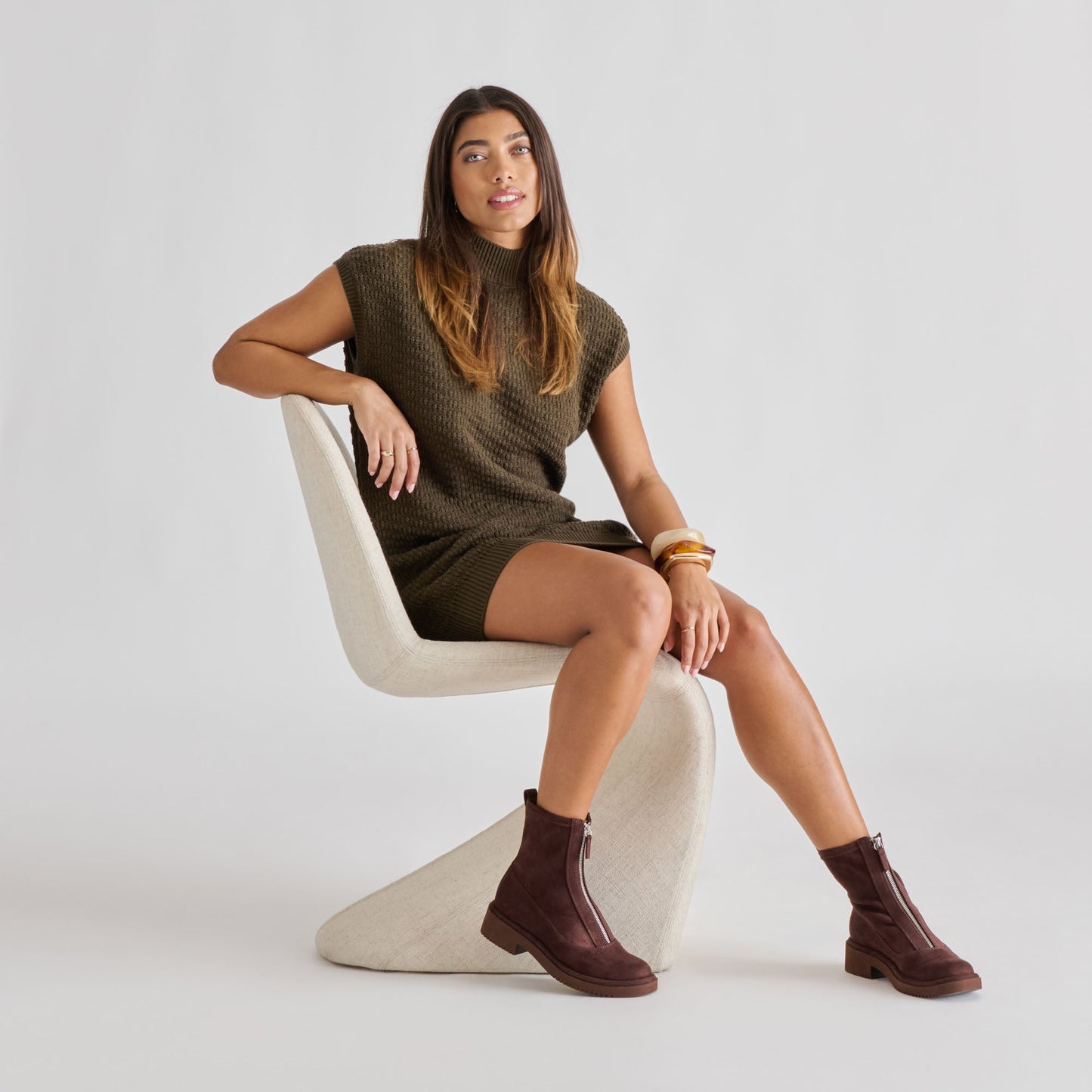 Shante Mahogany Stella Suede Boots Dolce Vita