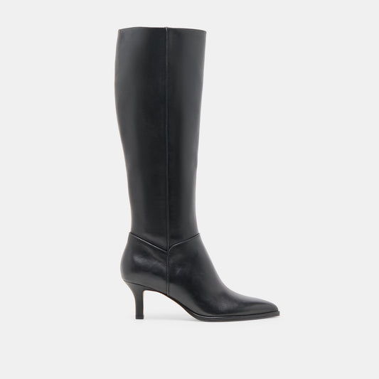 Aldy Black Leather Boots Dolce Vita