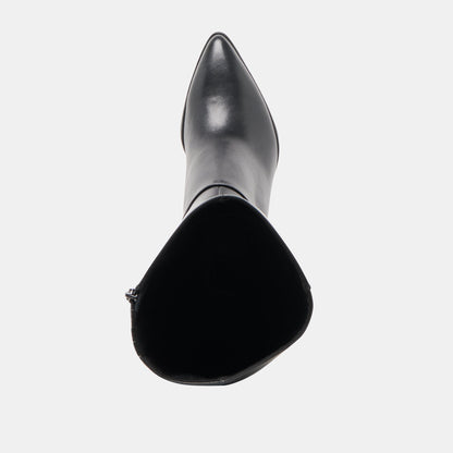 Aldy Black Leather Boots Dolce Vita