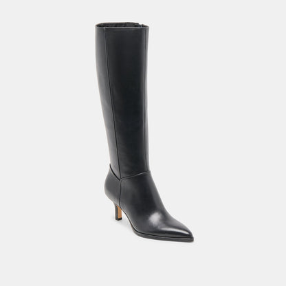 Aldy Black Leather Boots Dolce Vita